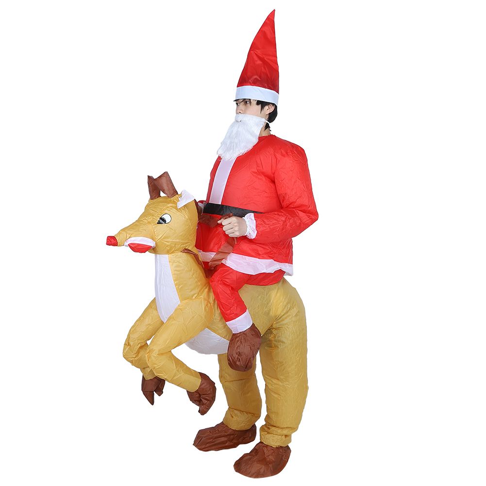 Christmas Santa Claus Cartoon Inflatable Costume for Halloween Festivals Party view 5