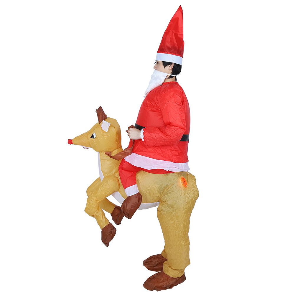 Christmas Santa Claus Cartoon Inflatable Costume for Halloween Festivals Party view 7