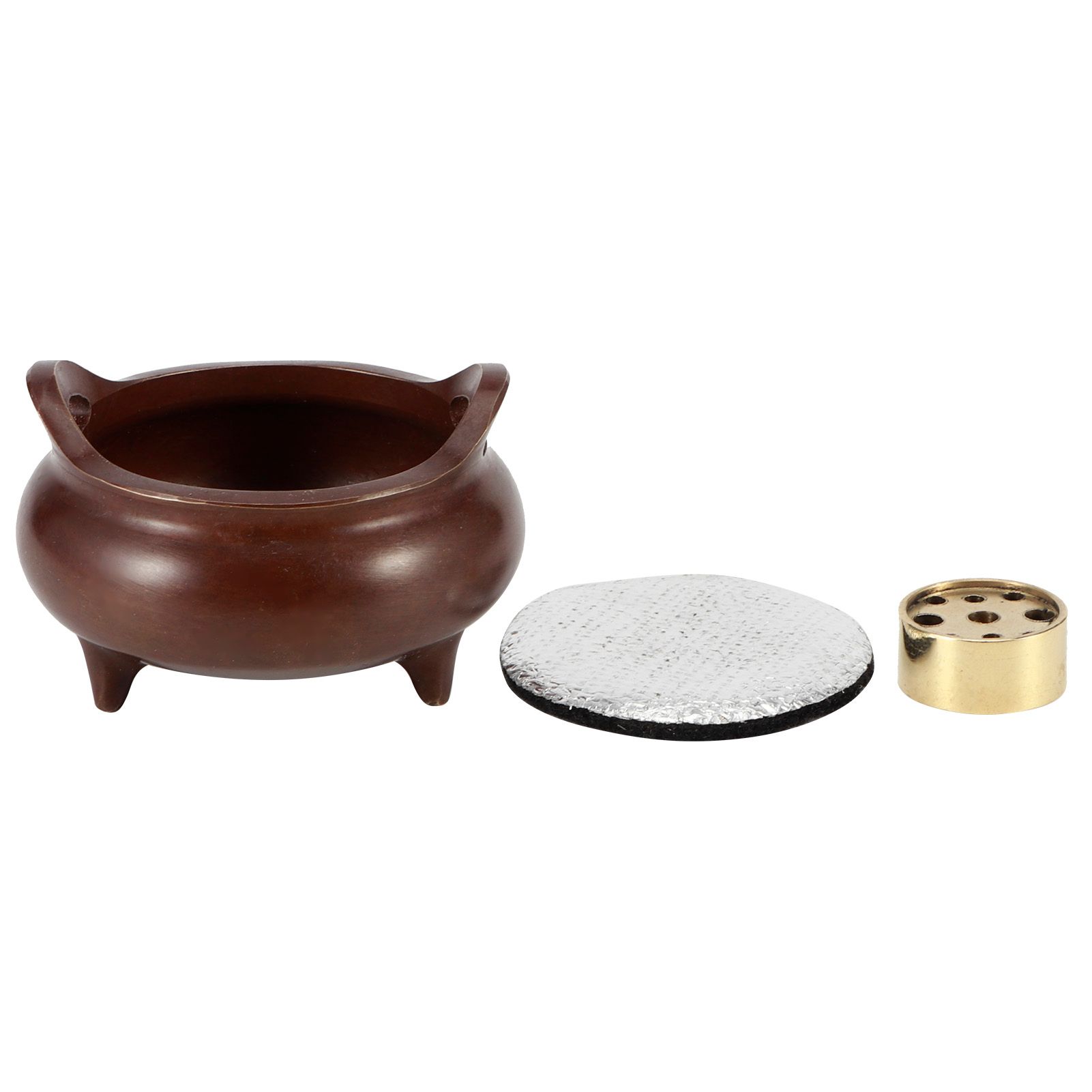 Fine Copper Incense Burner Holders with Three Legs Household Crafts Buddhist