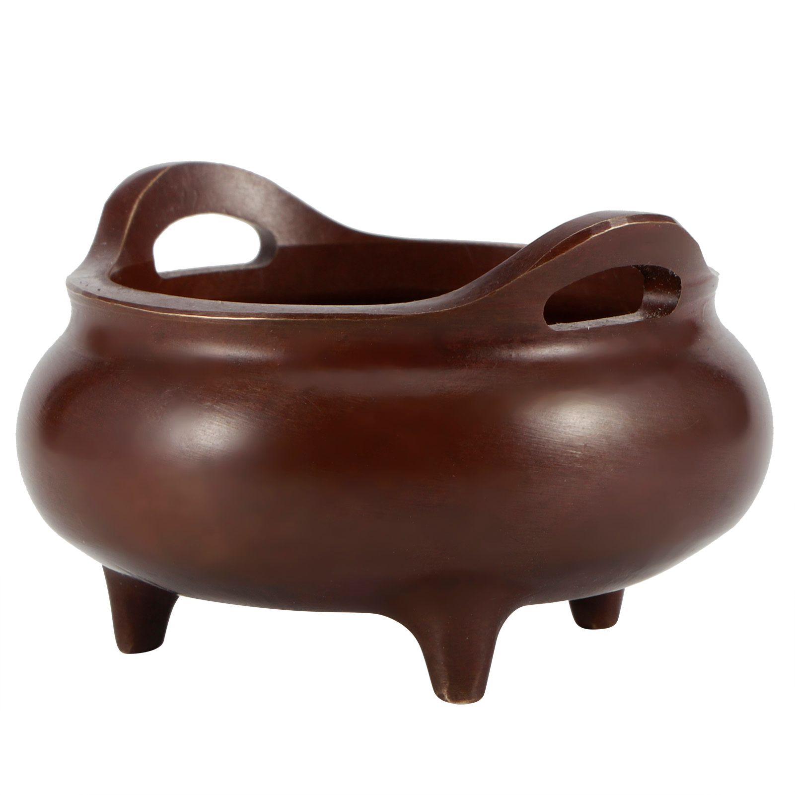 Fine Copper Incense Burner Holders with Three Legs Household Crafts Buddhist view 4