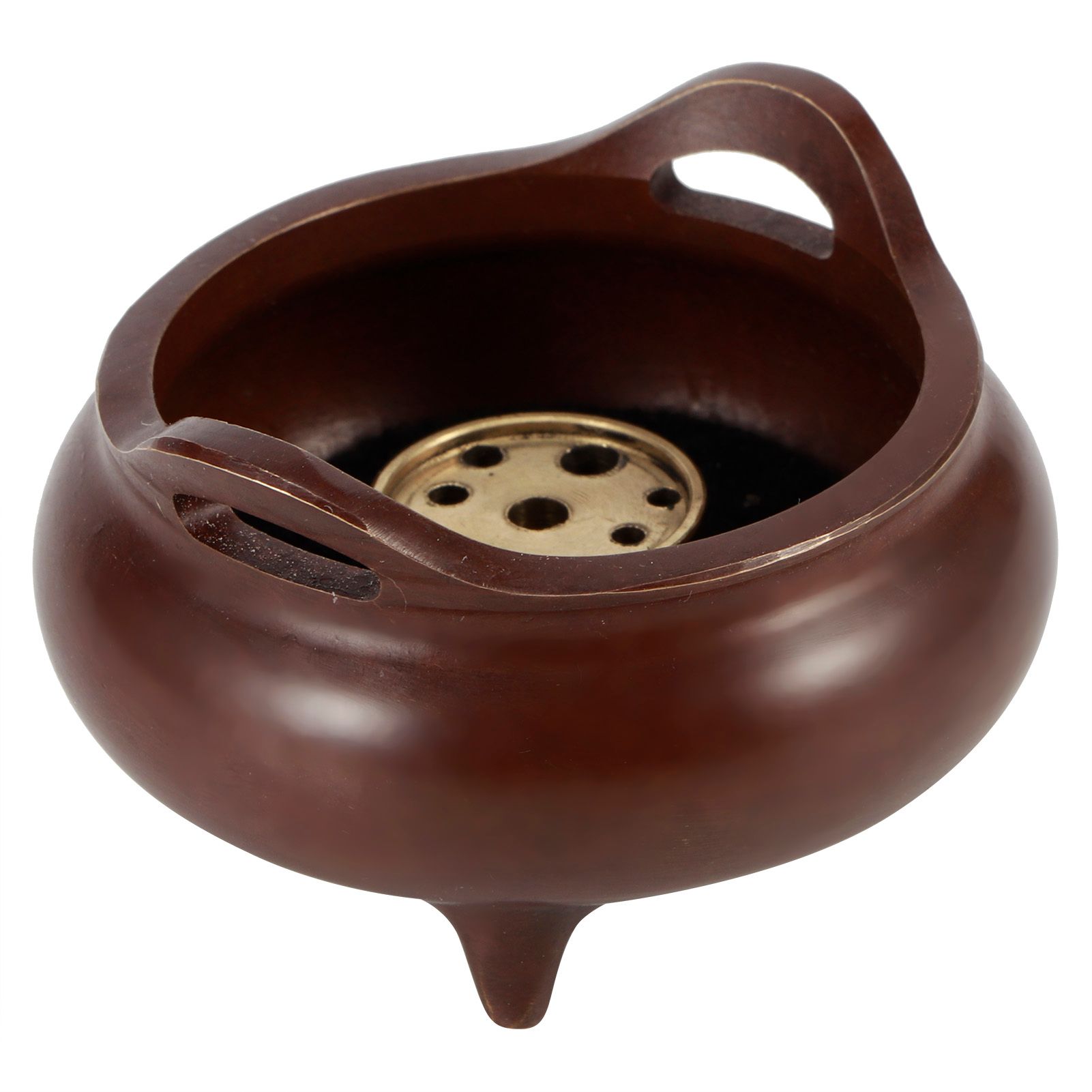 Fine Copper Incense Burner Holders with Three Legs Household Crafts Buddhist view 7