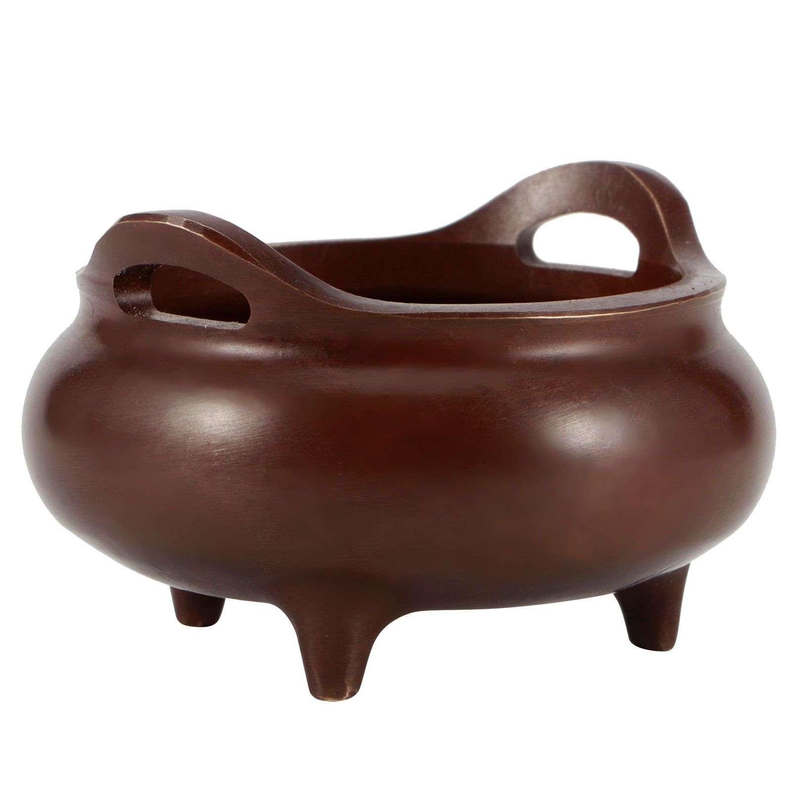Fine Copper Incense Burner Holders with Three Legs Household Crafts Buddhist view 8