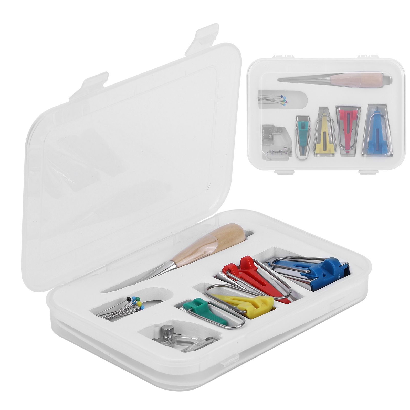 Multifunction Fabric Bias Tape Maker Set DIY Splicing Sewing Quilting Binding view 7