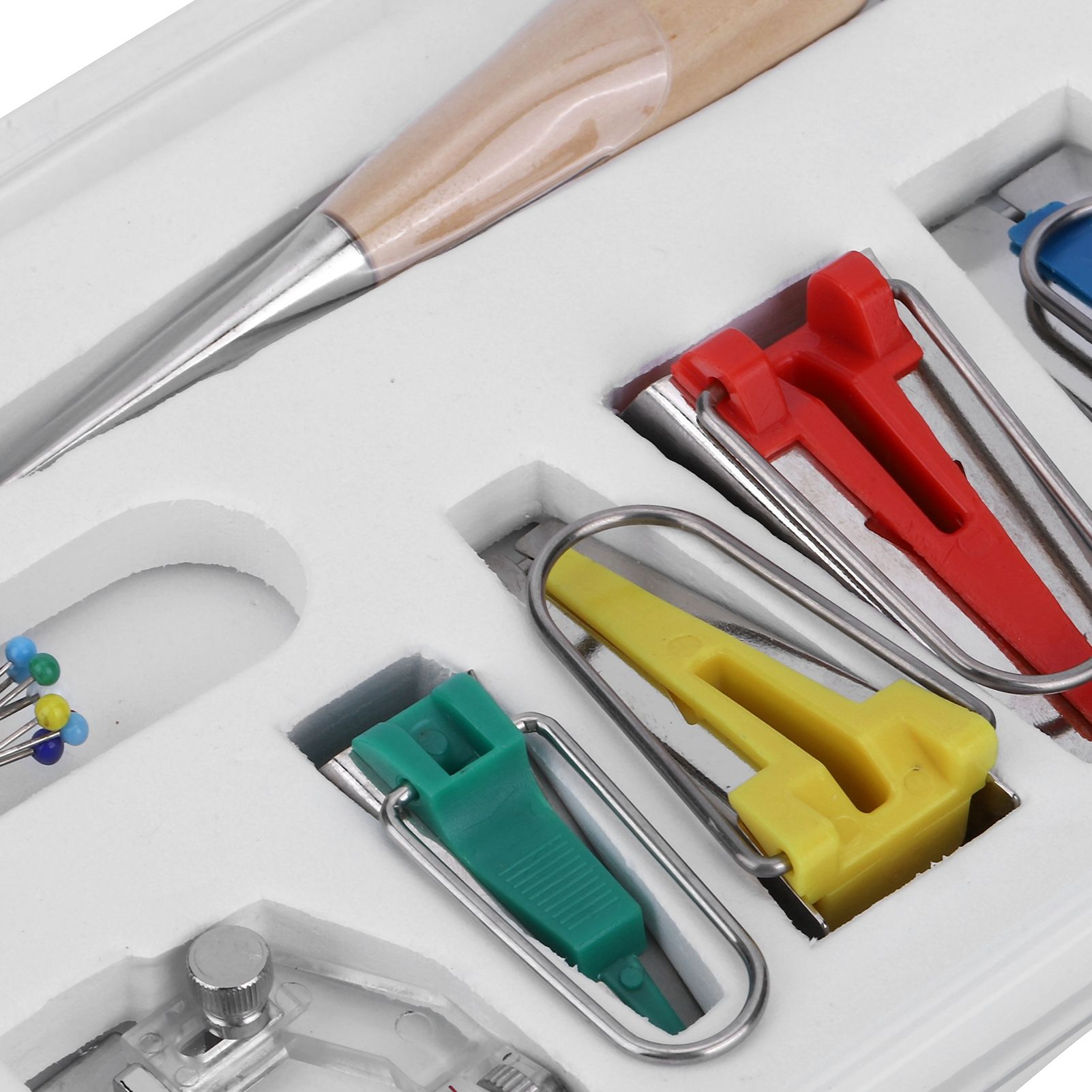 Multifunction Fabric Bias Tape Maker Set DIY Splicing Sewing Quilting Binding view 12