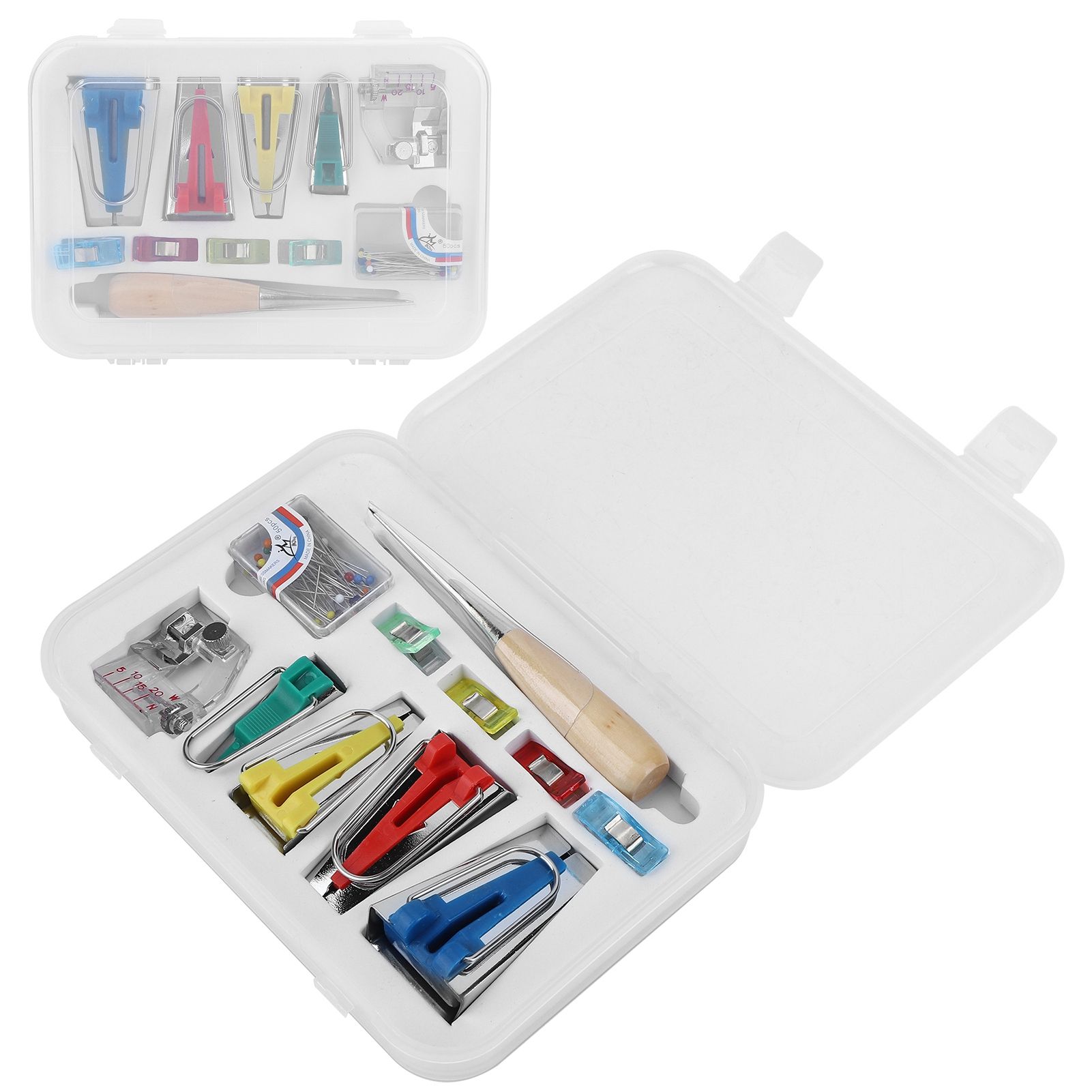 Multifunction Fabric Bias Tape Maker Set DIY Splicing Sewing Quilting Binding view 8