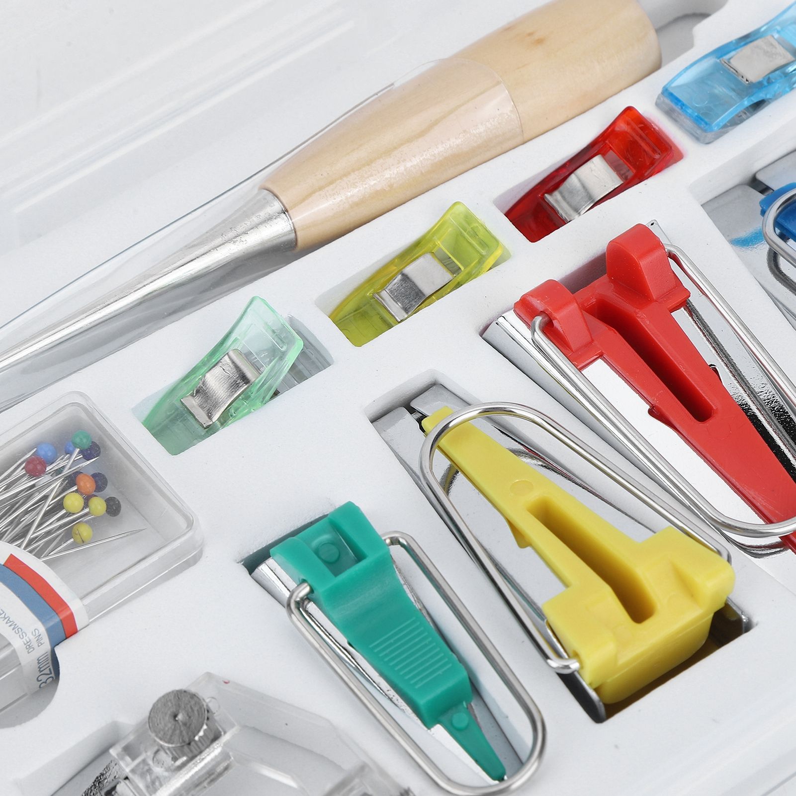 Multifunction Fabric Bias Tape Maker Set DIY Splicing Sewing Quilting Binding view 11