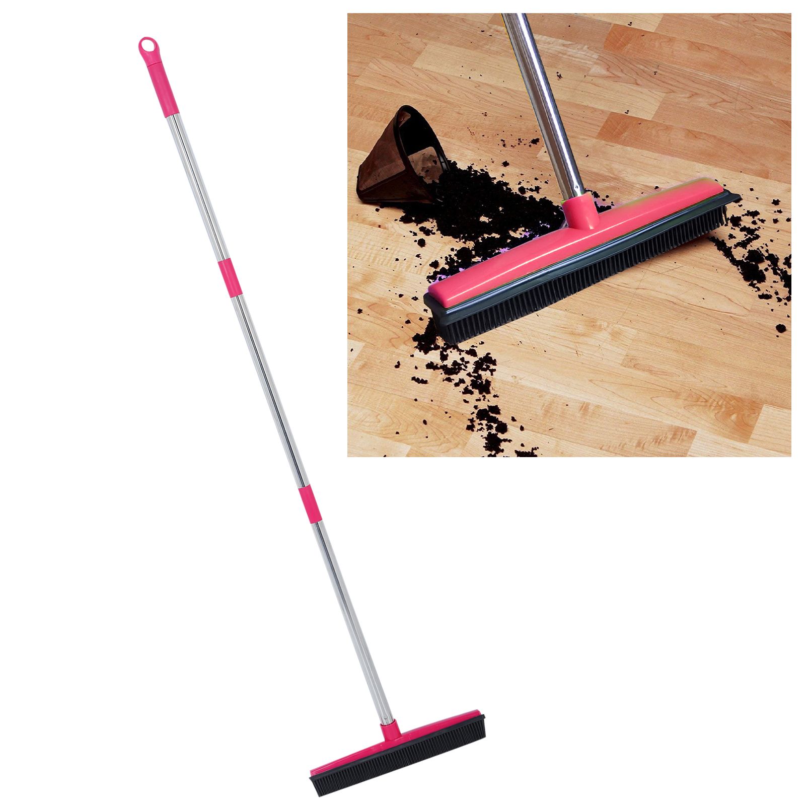 Multifunction Telescopic Floor Carpet Broom Pet Hair Dust Removal Cleaner view 9