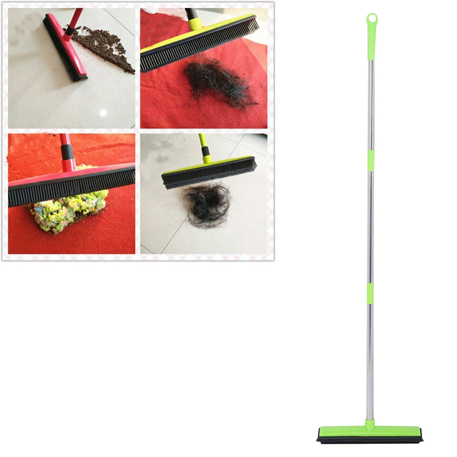 Multifunction Telescopic Floor Carpet Broom Pet Hair Dust Removal Cleaner view 10