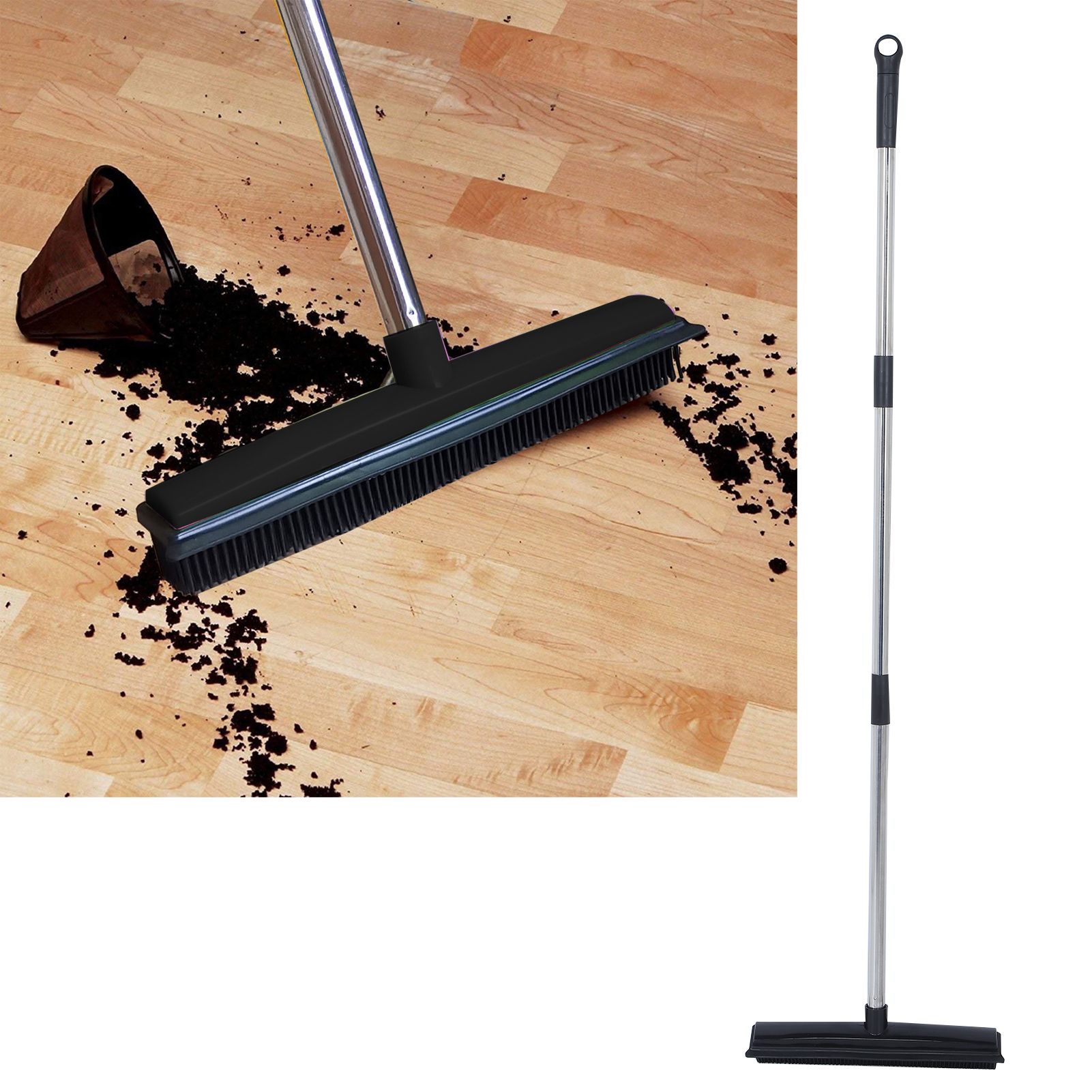 Multifunction Telescopic Floor Carpet Broom Pet Hair Dust Removal Cleaner view 9