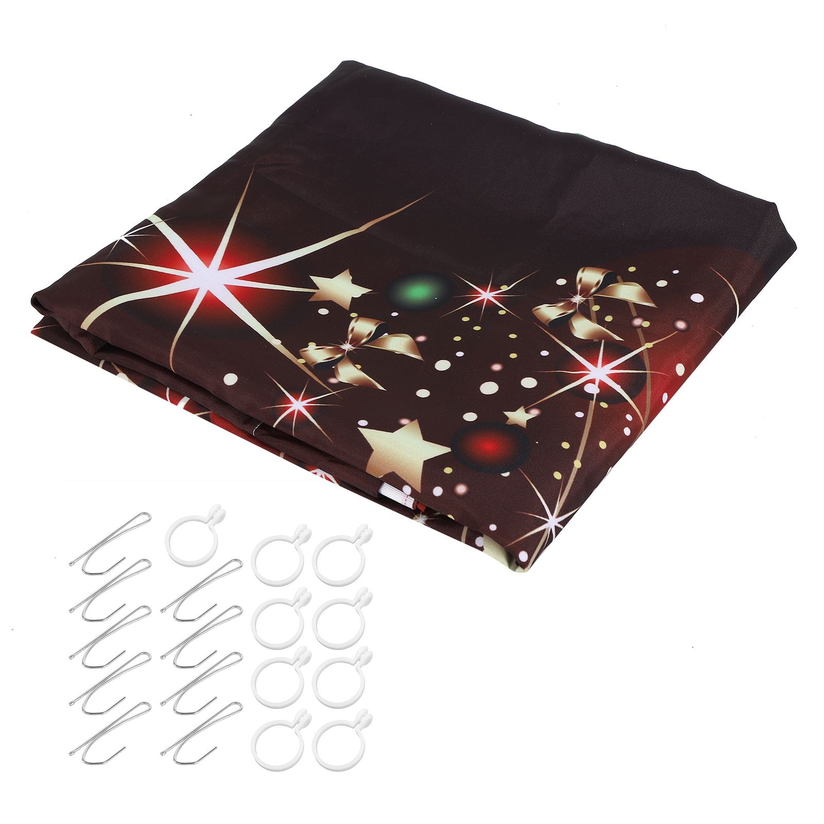 Waterproof Christmas Curtain Window Decorations Christmas Ornaments Home view 2