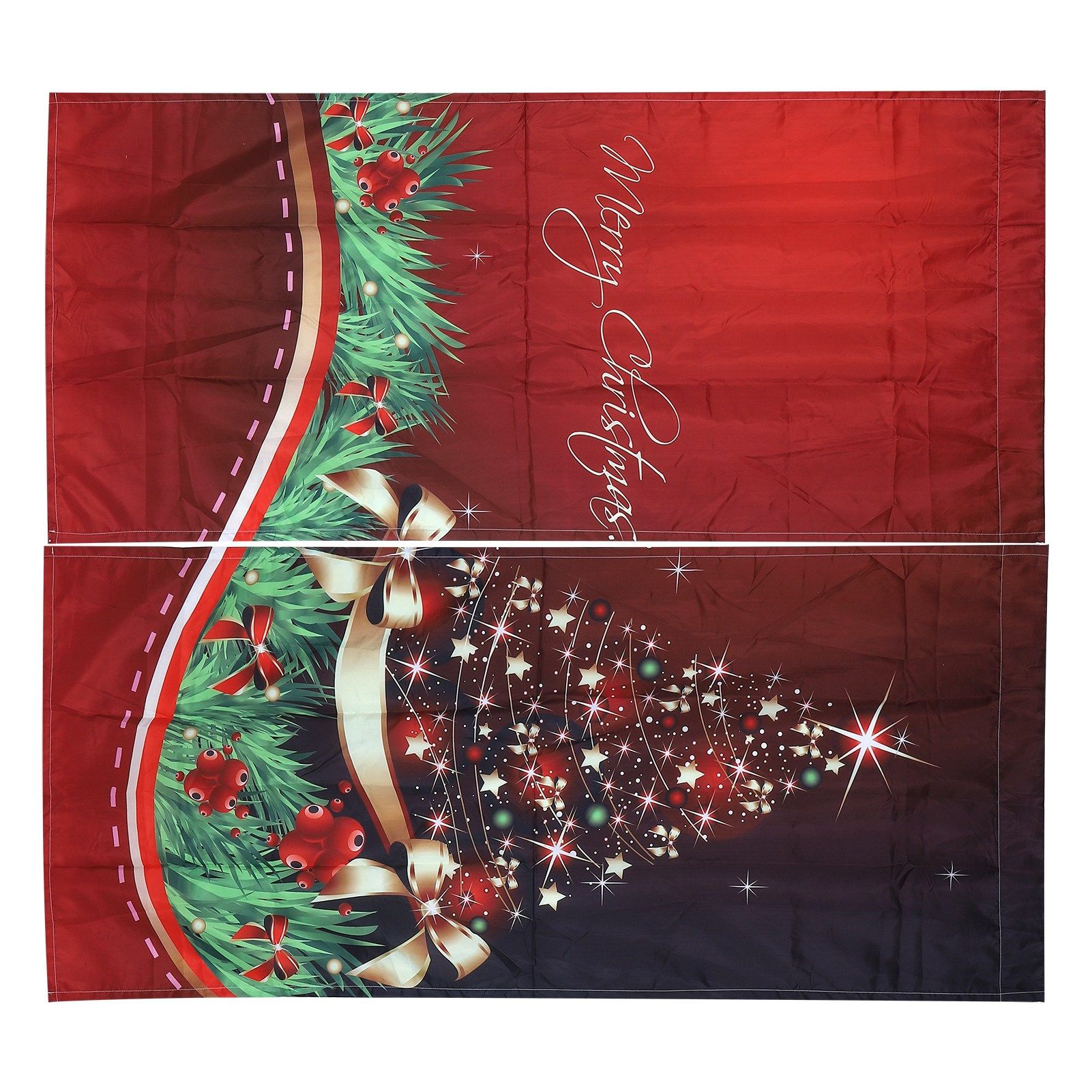 Waterproof Christmas Curtain Window Decorations Christmas Ornaments Home view 3