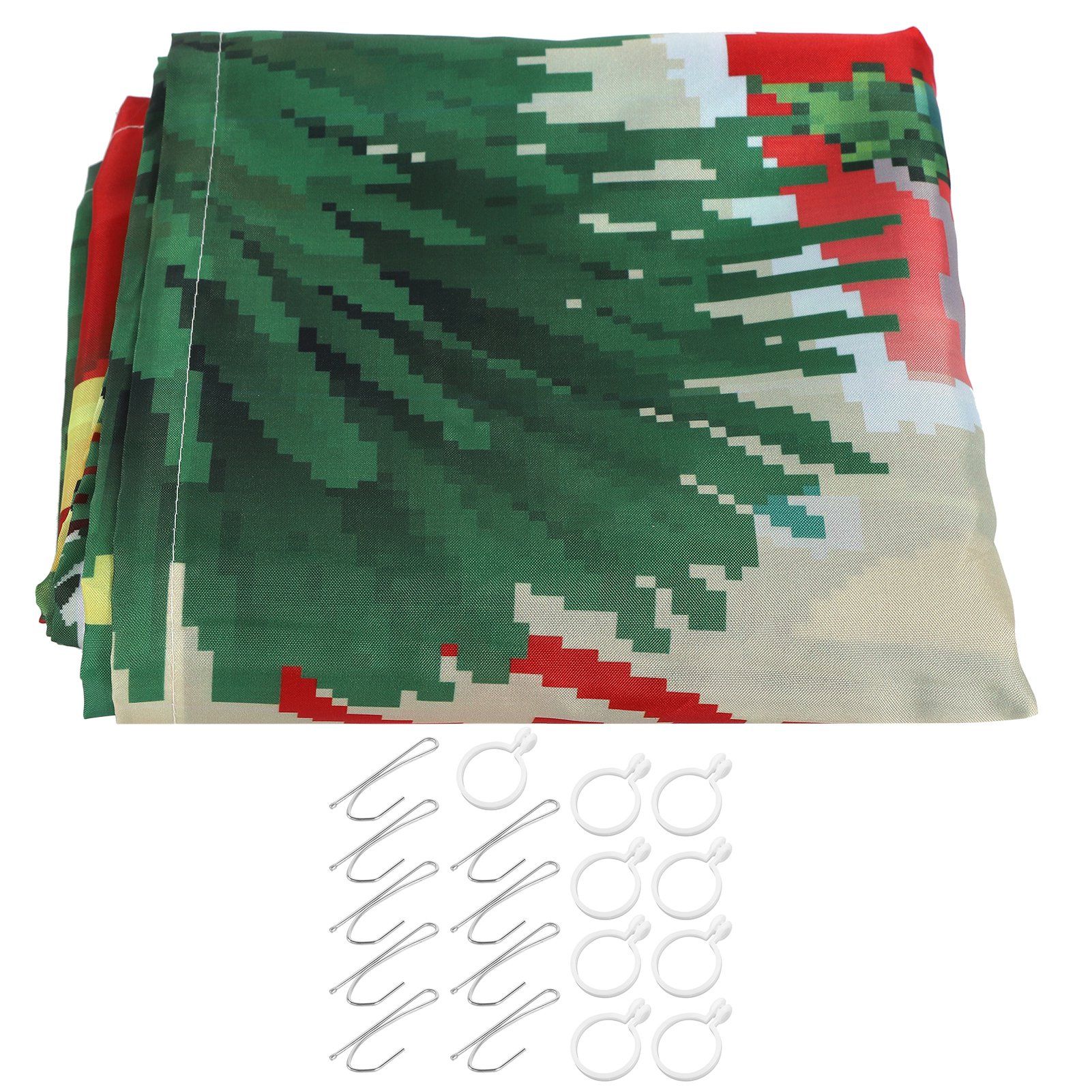 Waterproof Christmas Curtain Window Decorations Christmas Ornaments Home view 2