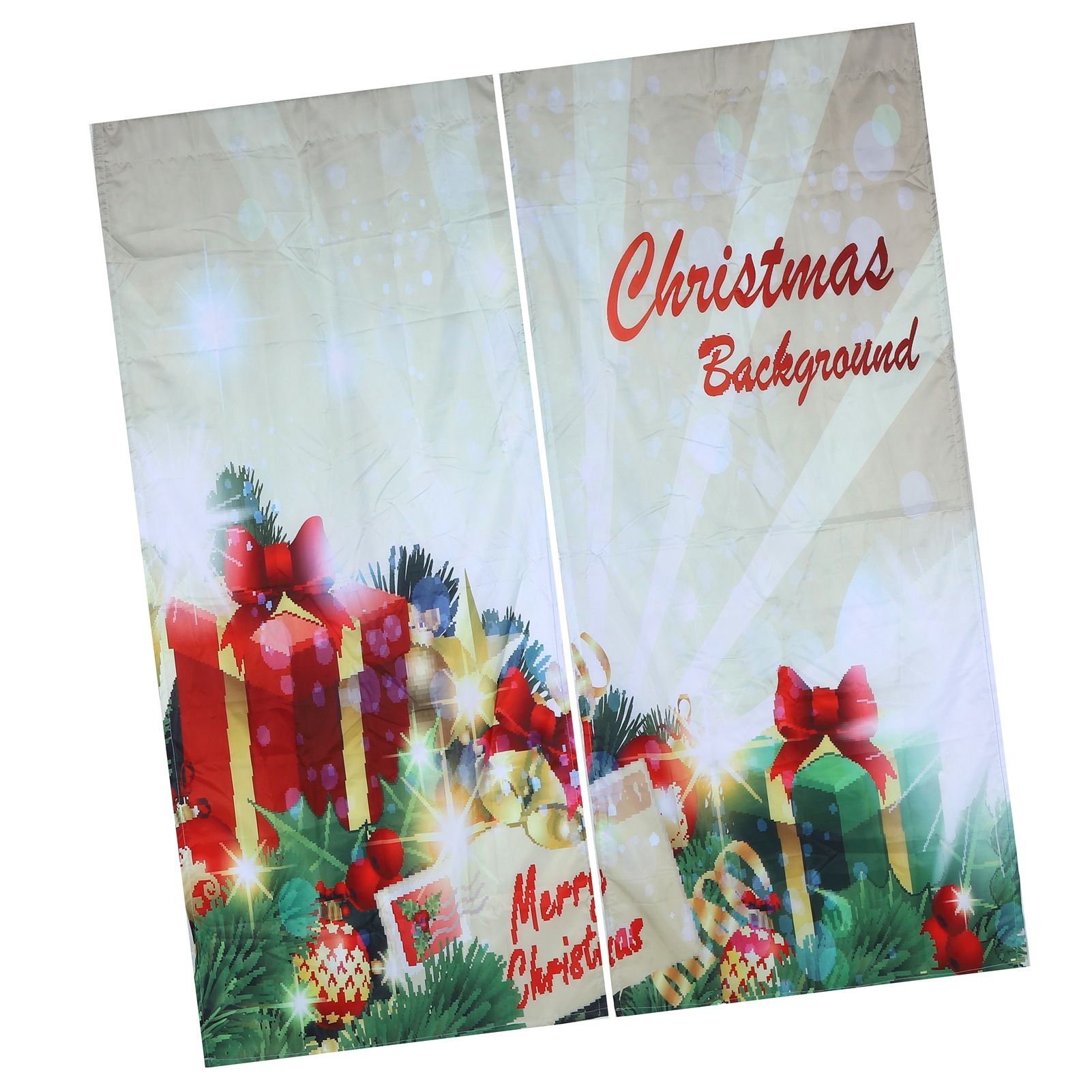 Waterproof Christmas Curtain Window Decorations Christmas Ornaments Home view 3
