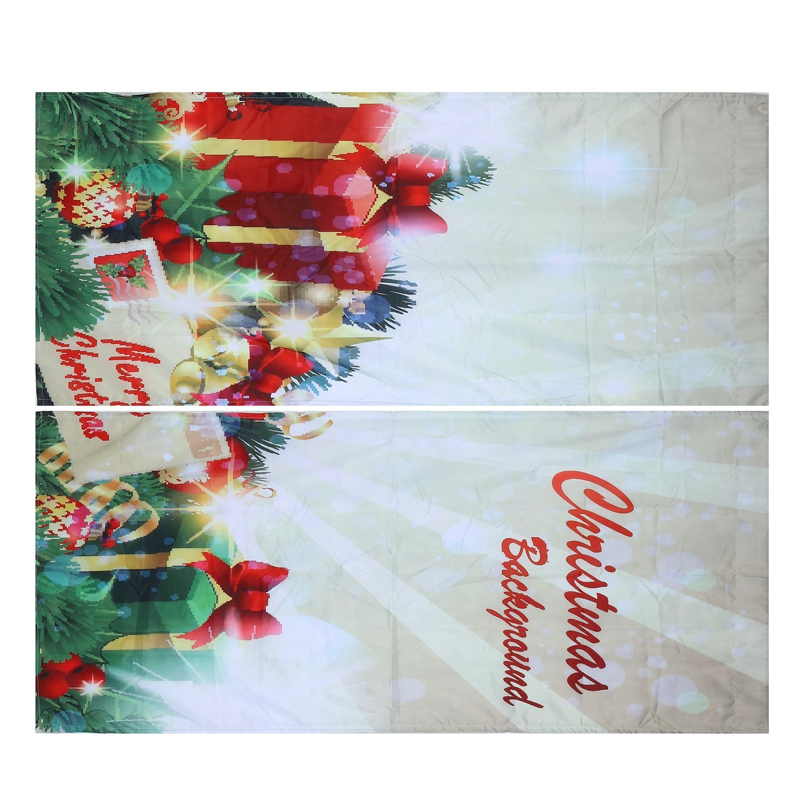 Waterproof Christmas Curtain Window Decorations Christmas Ornaments Home view 4