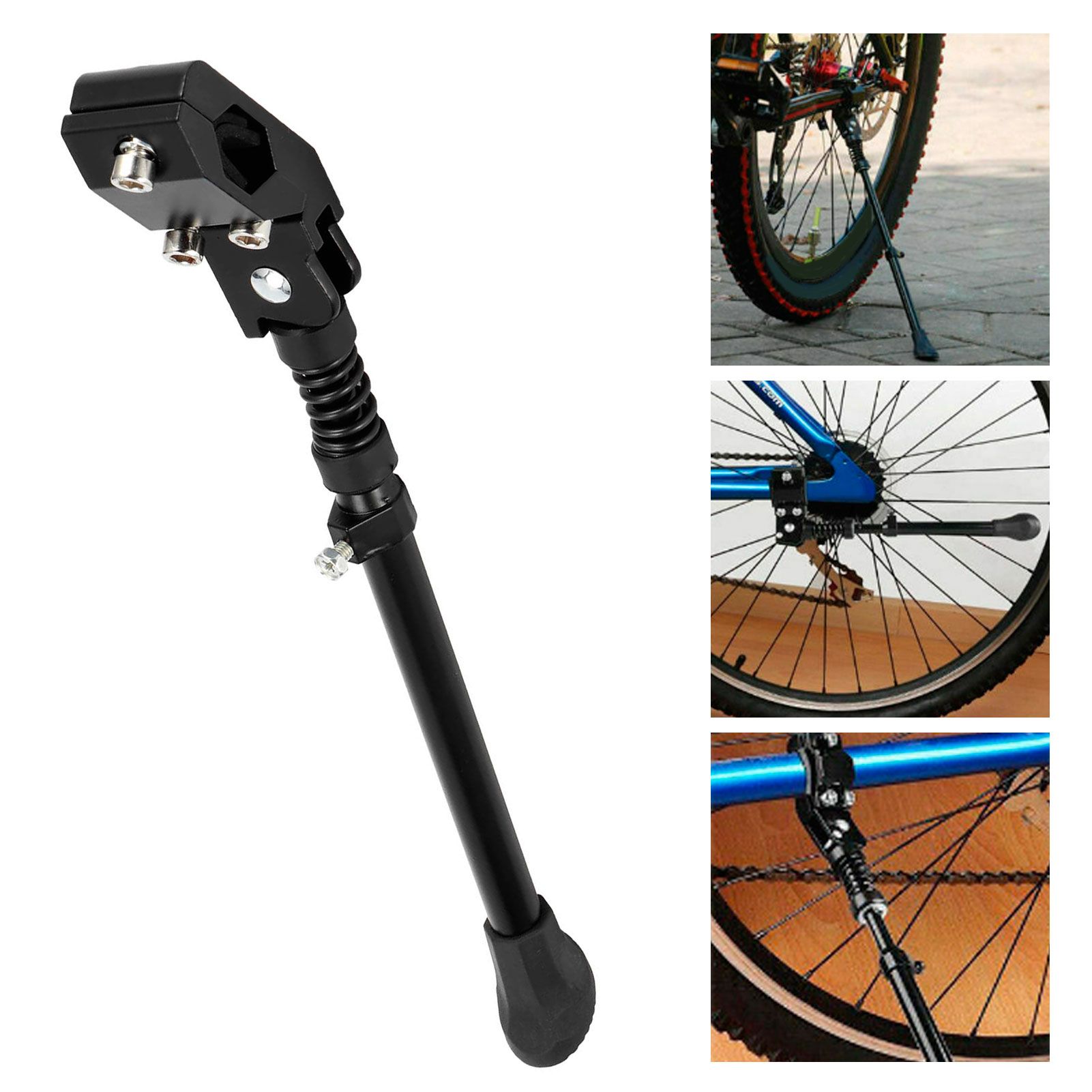 Mountain Bike Adjustable Side Kickstand Bicycle Accessory for 16in 20in 24in view 10
