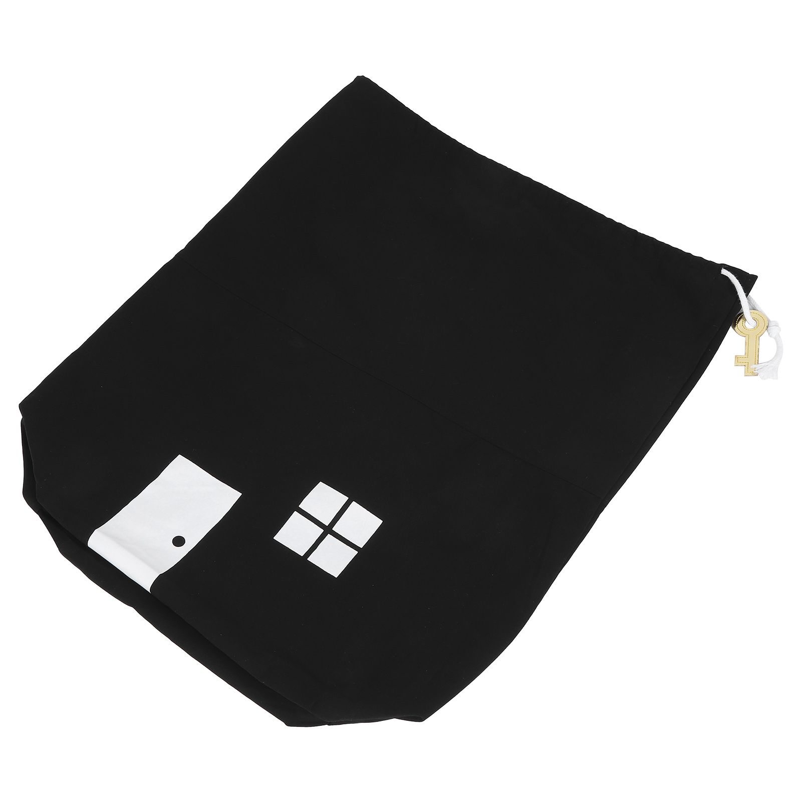 Mini HouseShaped Canvas Storage Bag Drawstring Bags Organizer for Toys Clothes