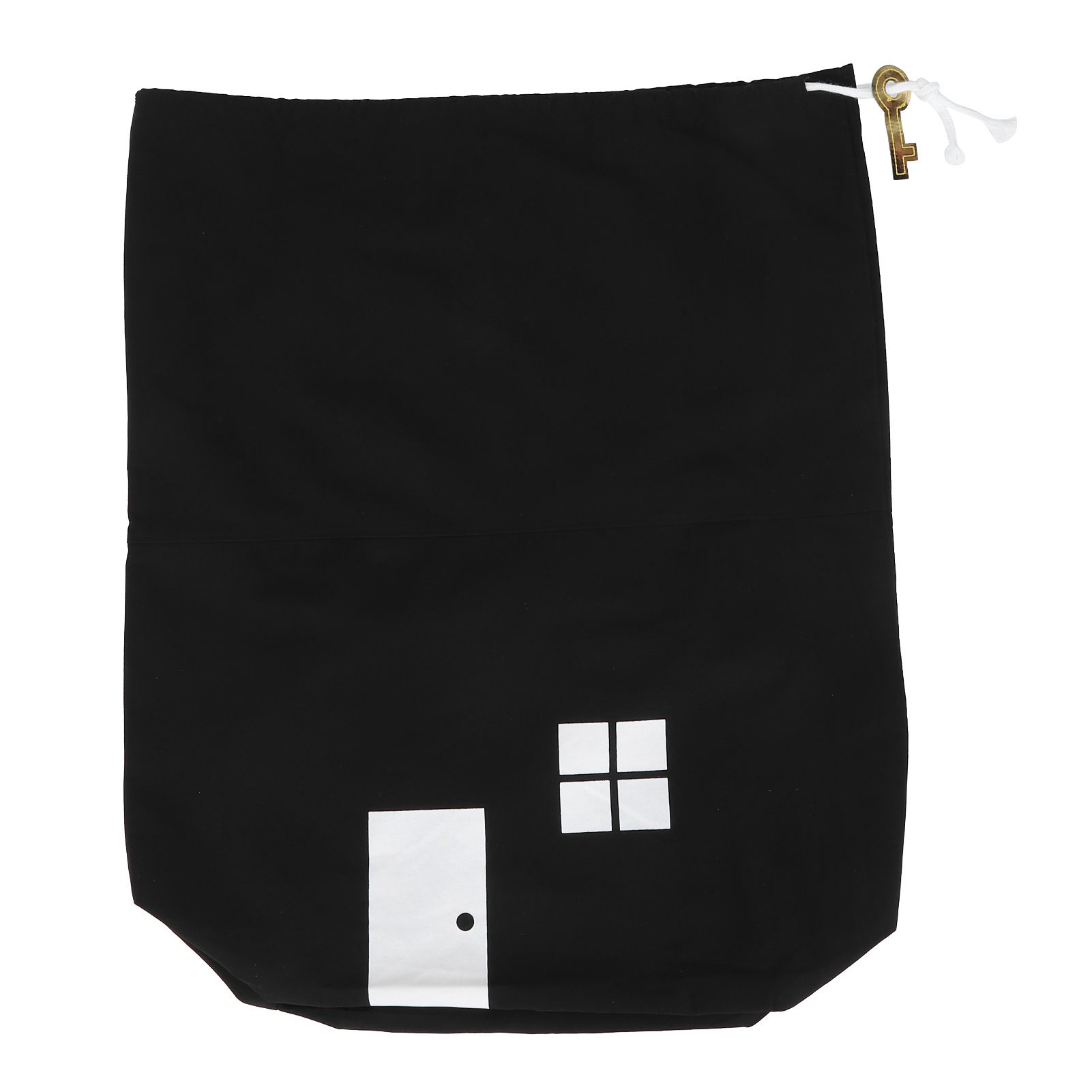 Mini HouseShaped Canvas Storage Bag Drawstring Bags Organizer for Toys Clothes view 2