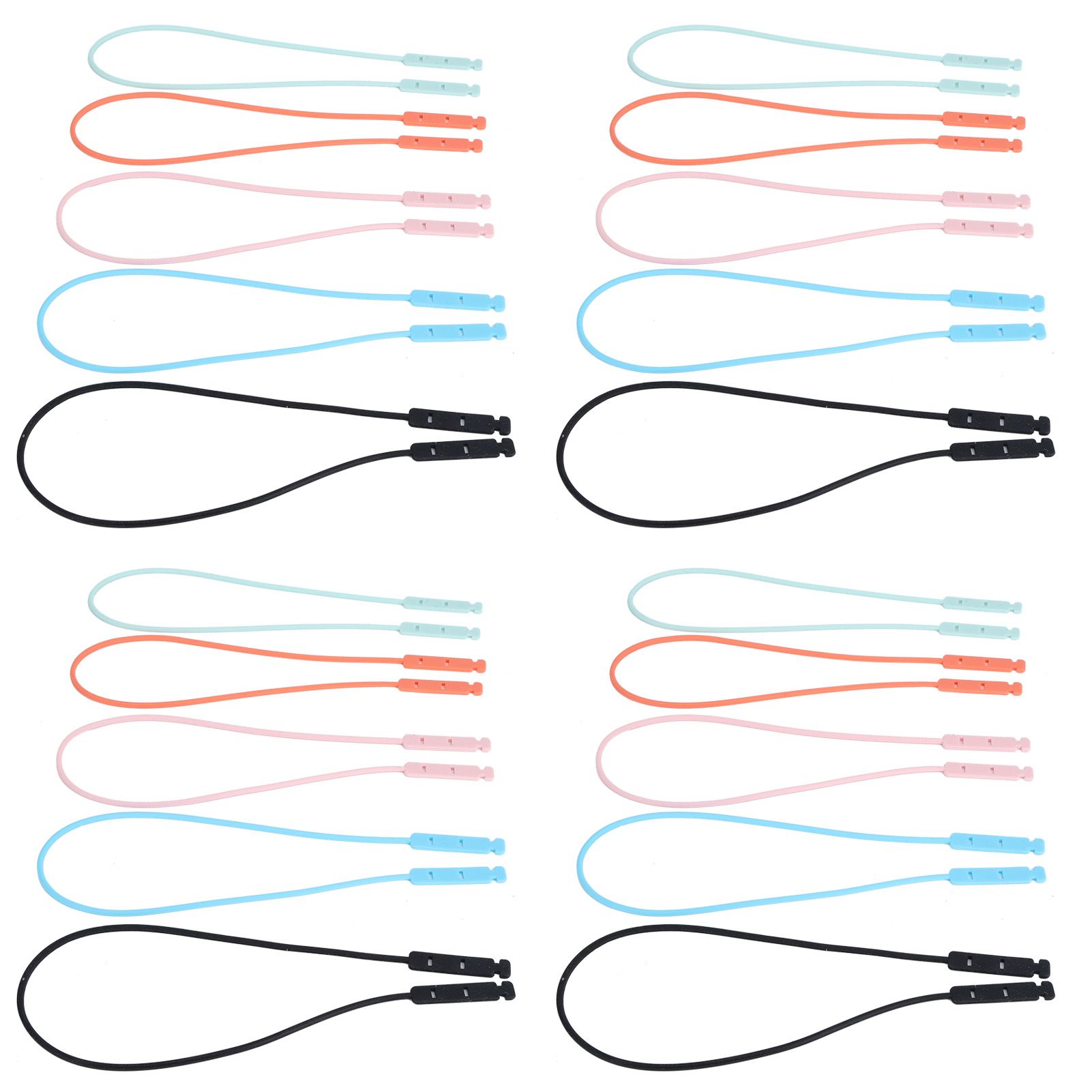 4Set Universal Soft Silicone Elastic MouthMuffle Strap Belt for Doctor Nurse view 3