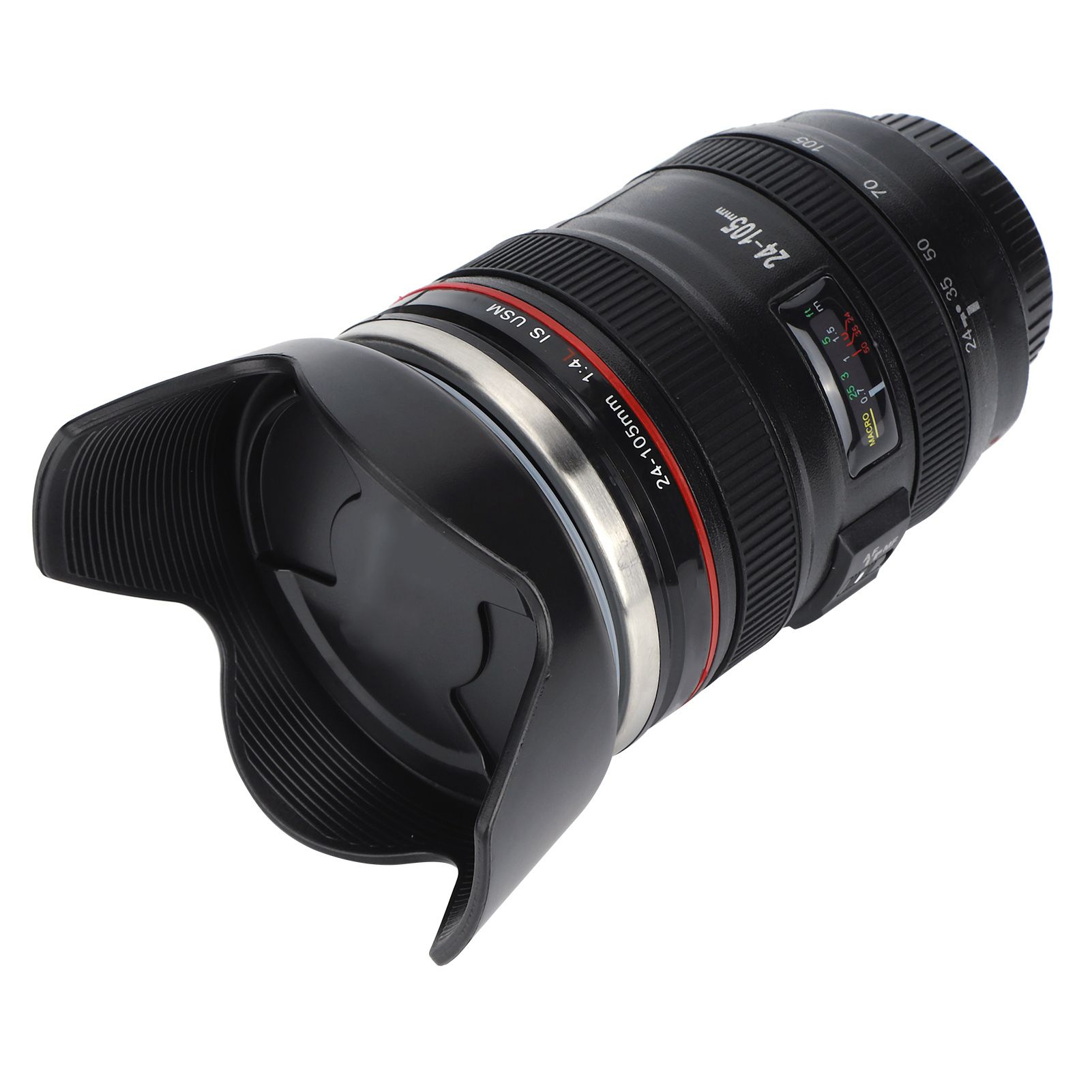 Simulation Camera Lens Cup Stainless Steel Coffee Cup Mugs with Retractable