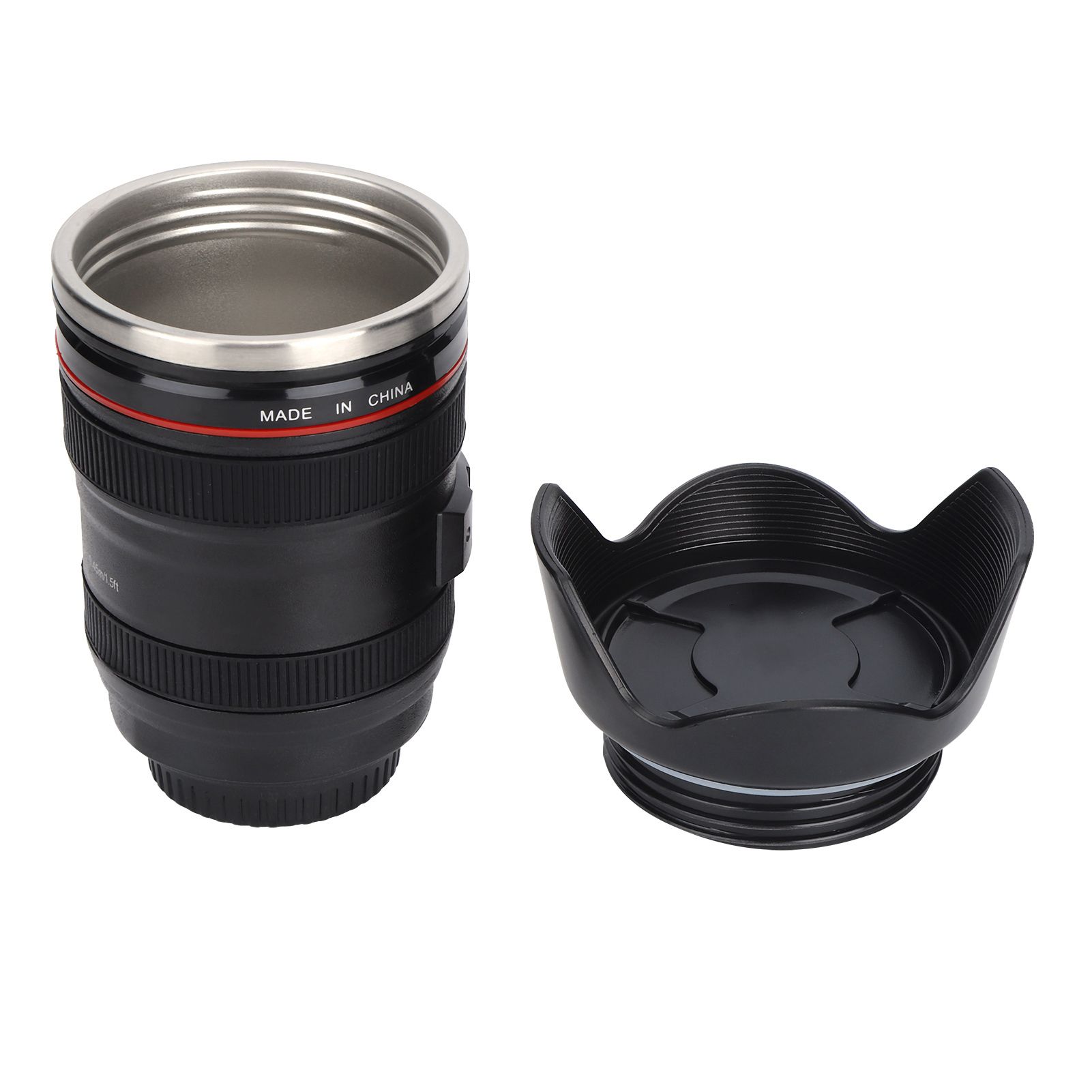 Simulation Camera Lens Cup Stainless Steel Coffee Cup Mugs with Retractable view 7