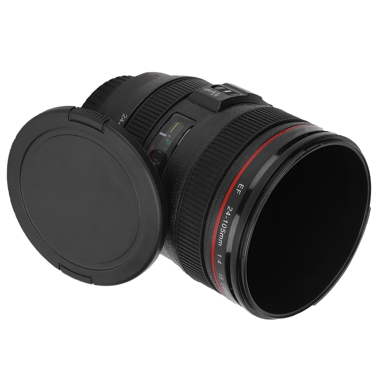 Portable Travel Coffee Mug Water Coffee Tea Simulation Camera Lens Cup with view 3