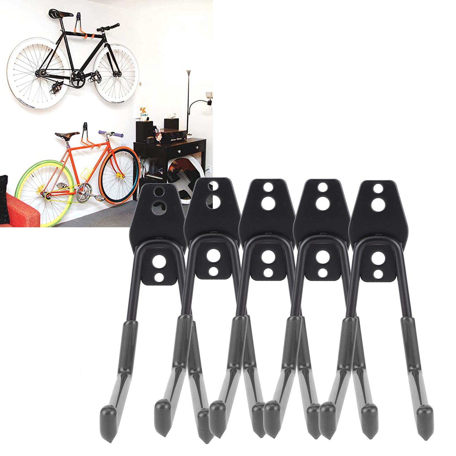 5Pcs WallMounted Garage Hooks Organization Storage Hanger for Power Tool Rope view 9