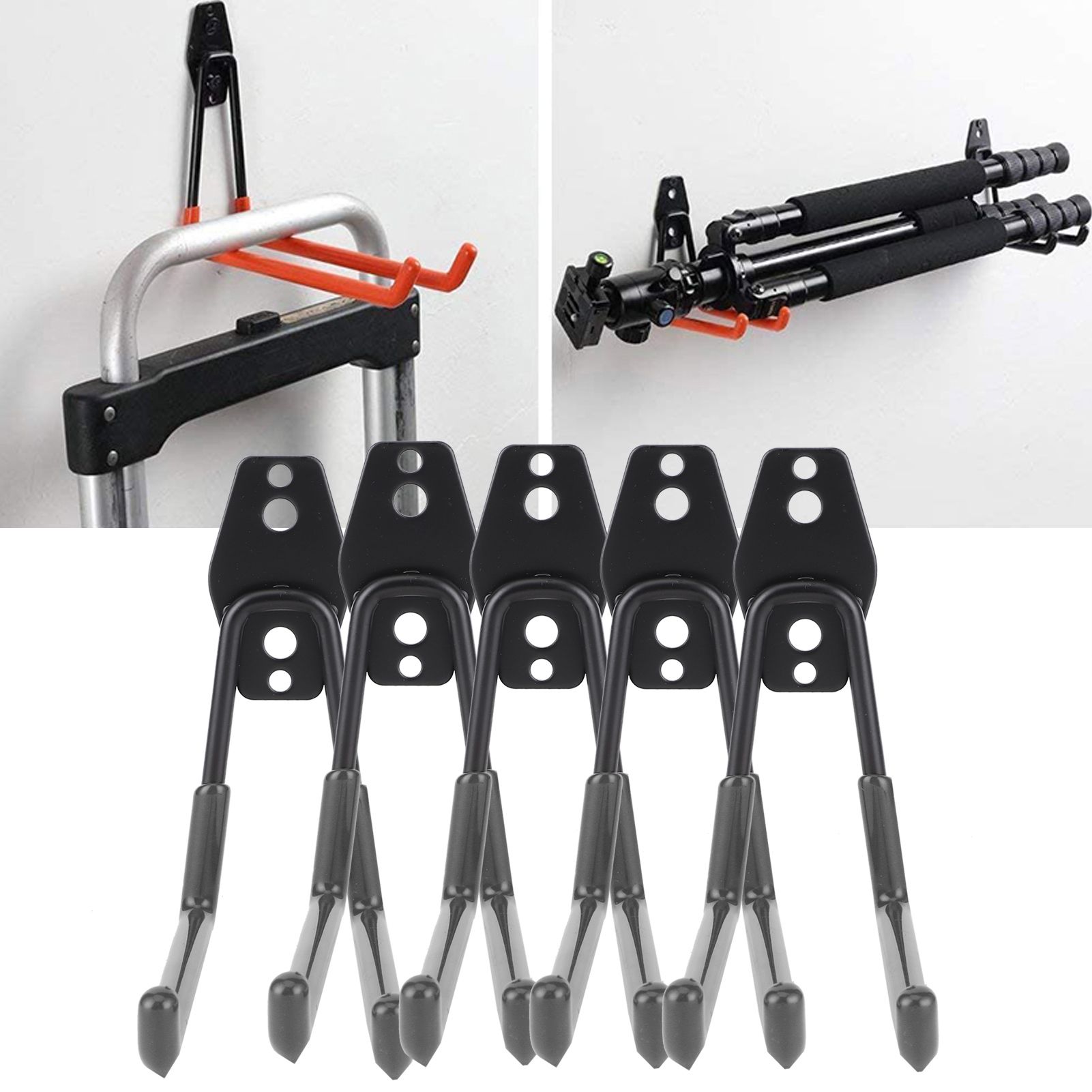 5Pcs WallMounted Garage Hooks Organization Storage Hanger for Power Tool Rope view 10