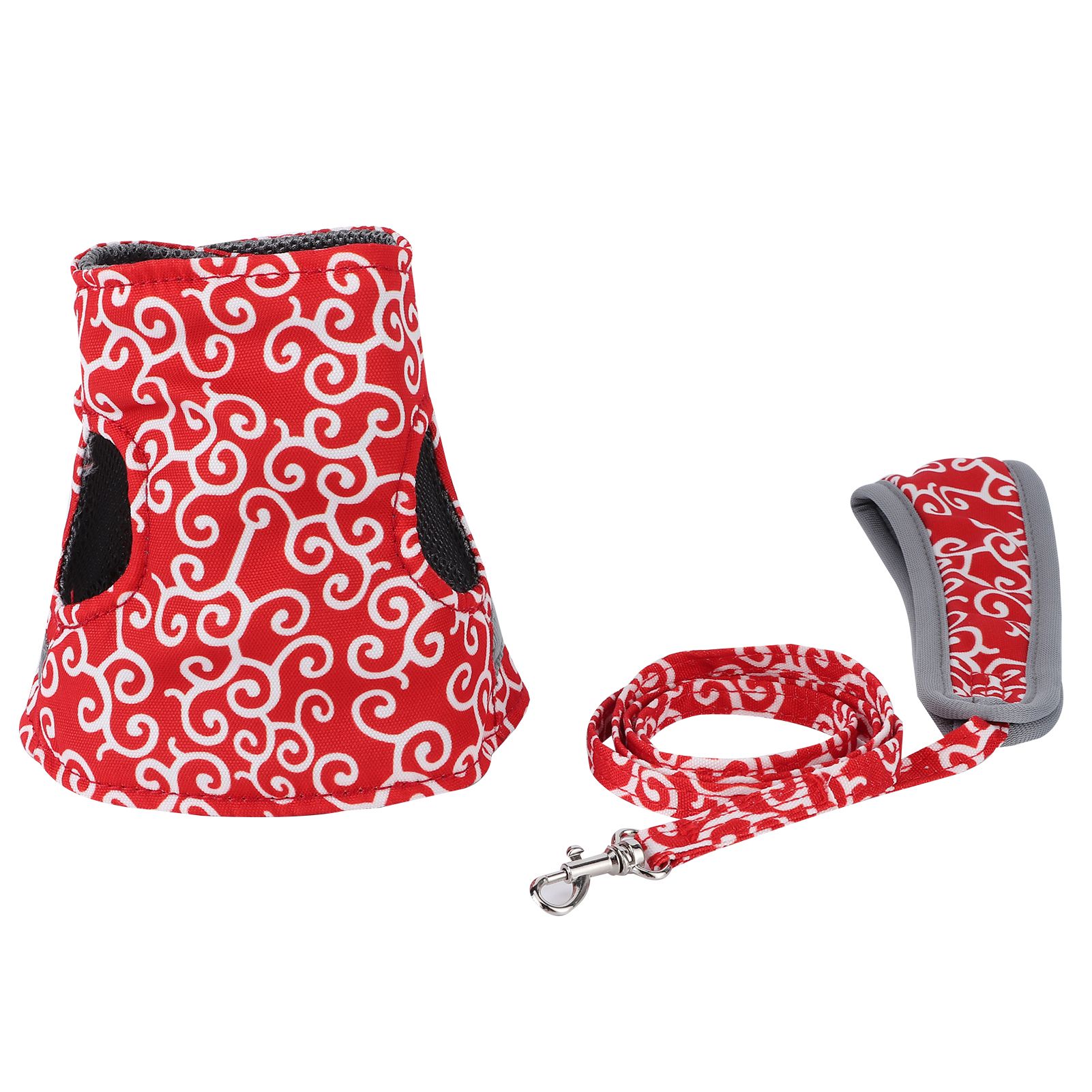 Breathable Pet Leash Vest Prevent Escape Walking Clothing Set for Cat and view 3