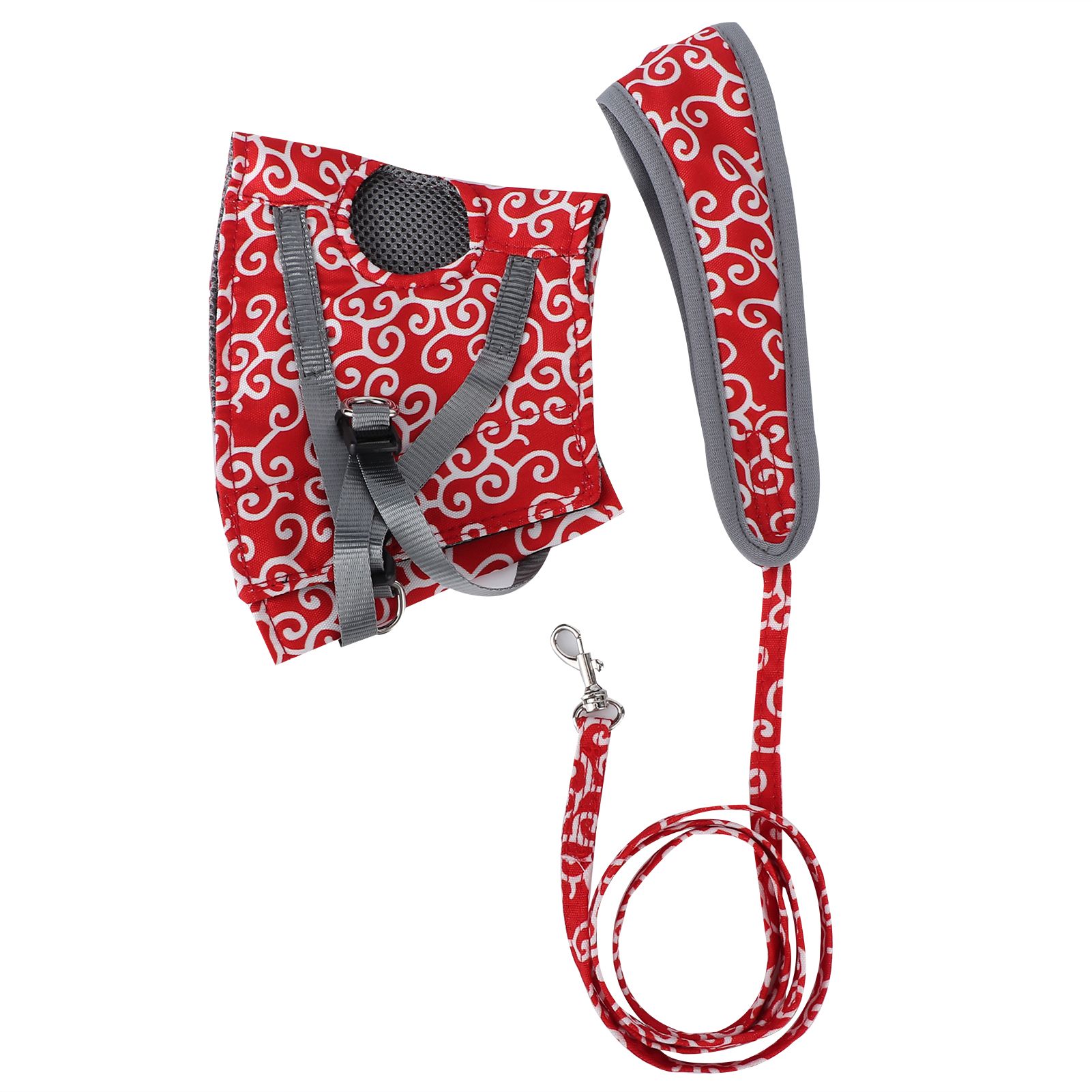 Breathable Pet Leash Vest Prevent Escape Walking Clothing Set for Cat and view 8