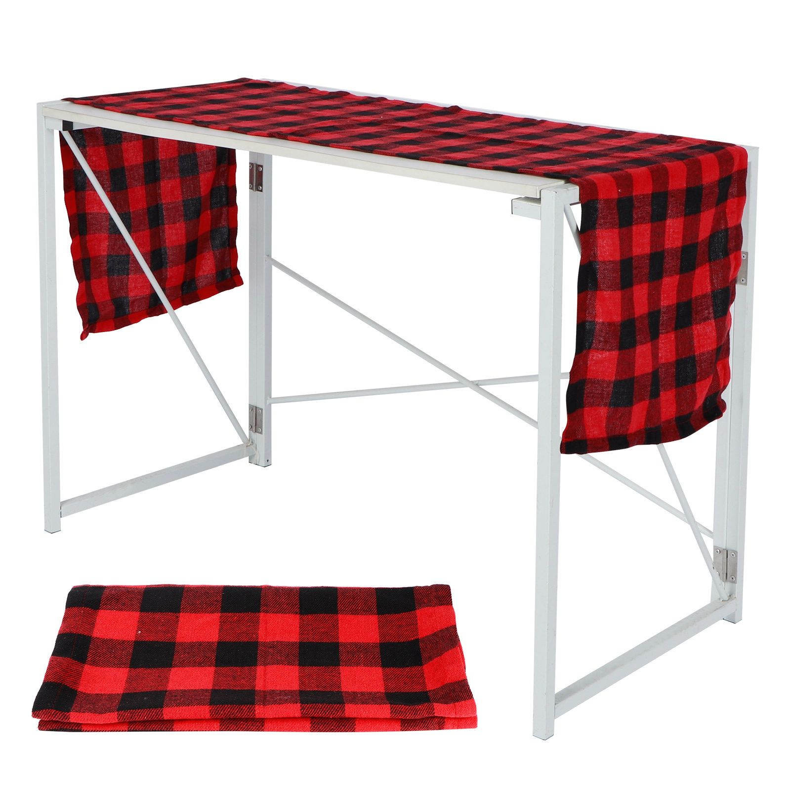 39x175cm Red Black Plaid Pattern Table Runner Christmas Table Decorations Home view 9
