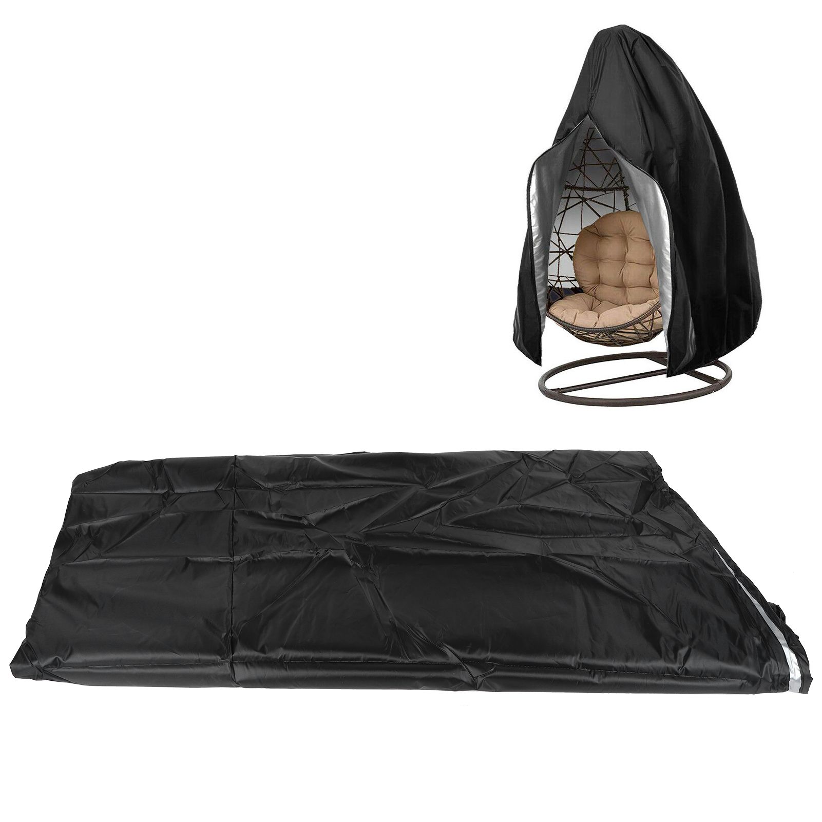 Outdoor Waterproof Garden Courtyard Hanging Swing Chair Cover Protector Black view 9