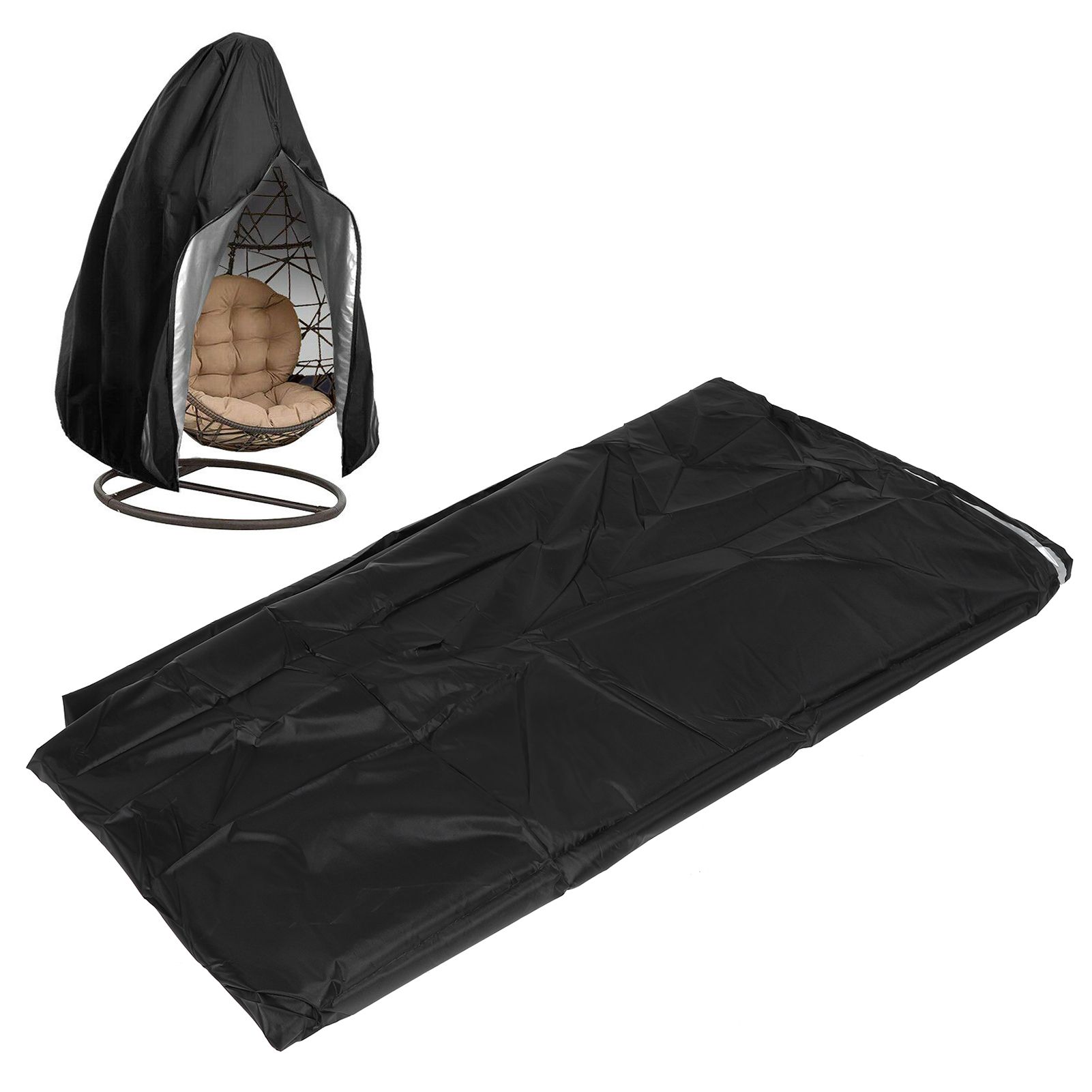 Outdoor Waterproof Garden Courtyard Hanging Swing Chair Cover Protector Black view 10