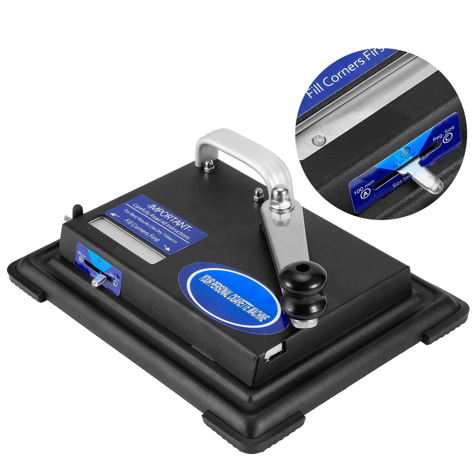 Stainless Steel Semi Automatic Hand Operated Cigarette Rolling Machine view 6