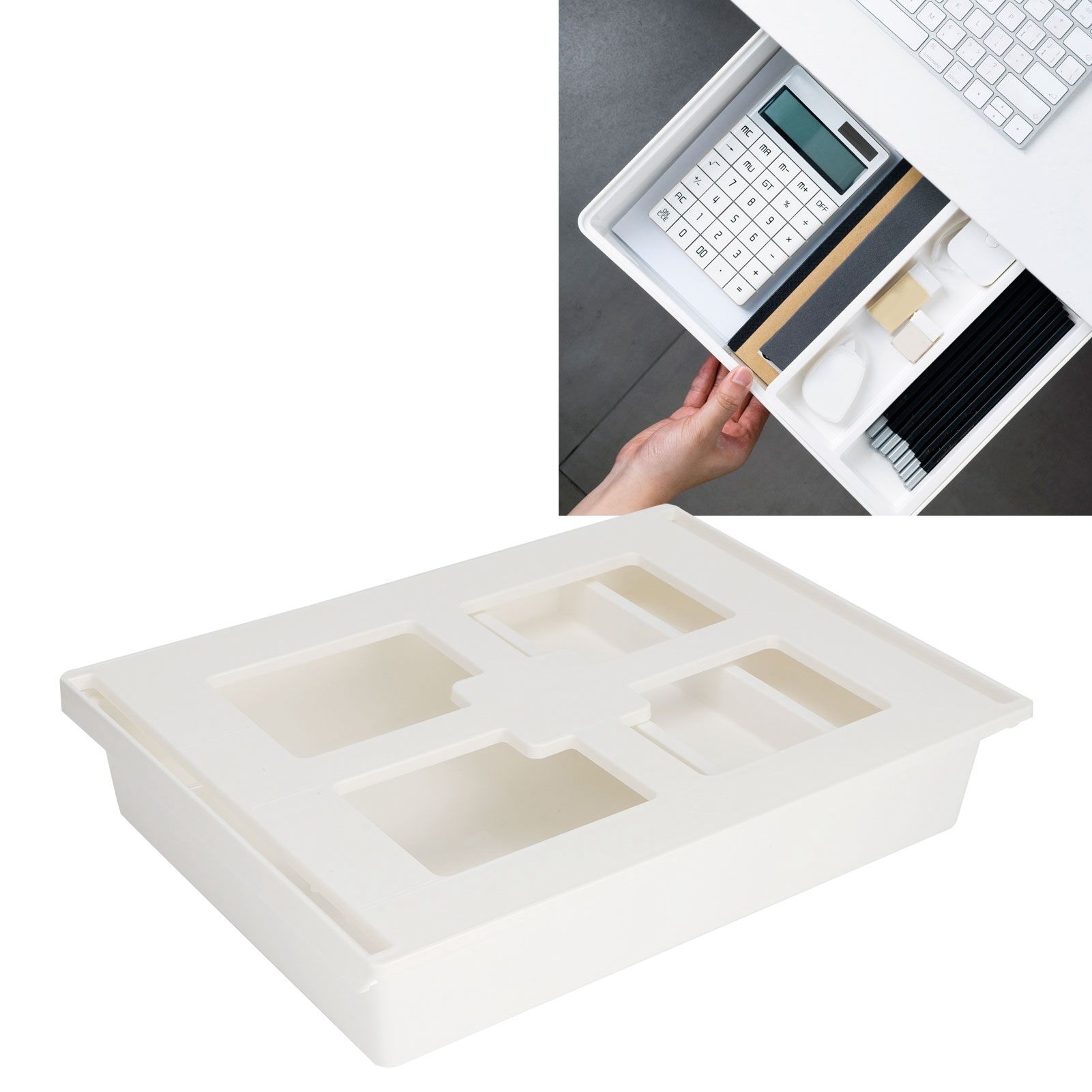 Drawer Box Cabinet Drawer Organizer Storage Container Home Office Improvement view 9