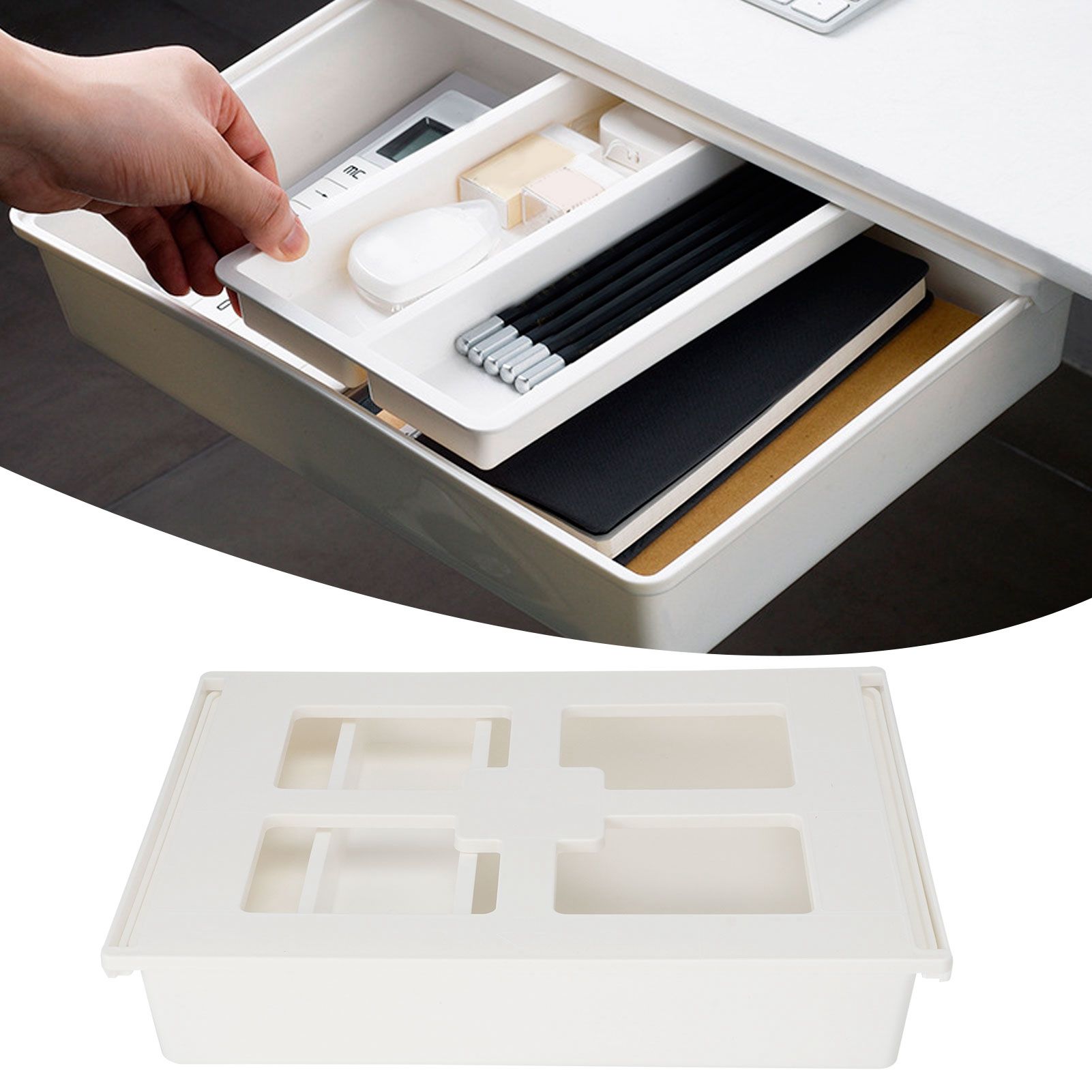 Drawer Box Cabinet Drawer Organizer Storage Container Home Office Improvement view 10