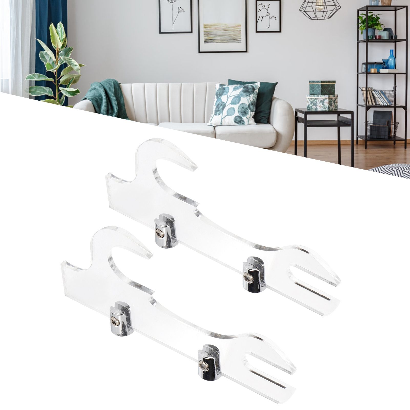 Clear Katana Scabbard Brackets Katana Stand Sword Holder Display Rack Home view 10