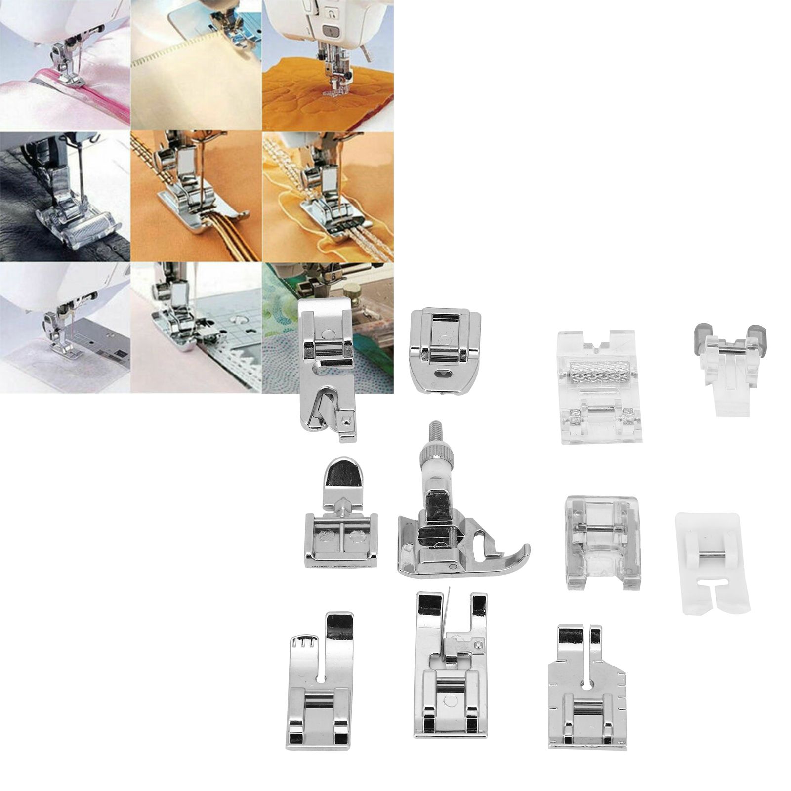 11Pcs/Set Domestic Sewing Machine Presser Feet Set Accessories for view 9