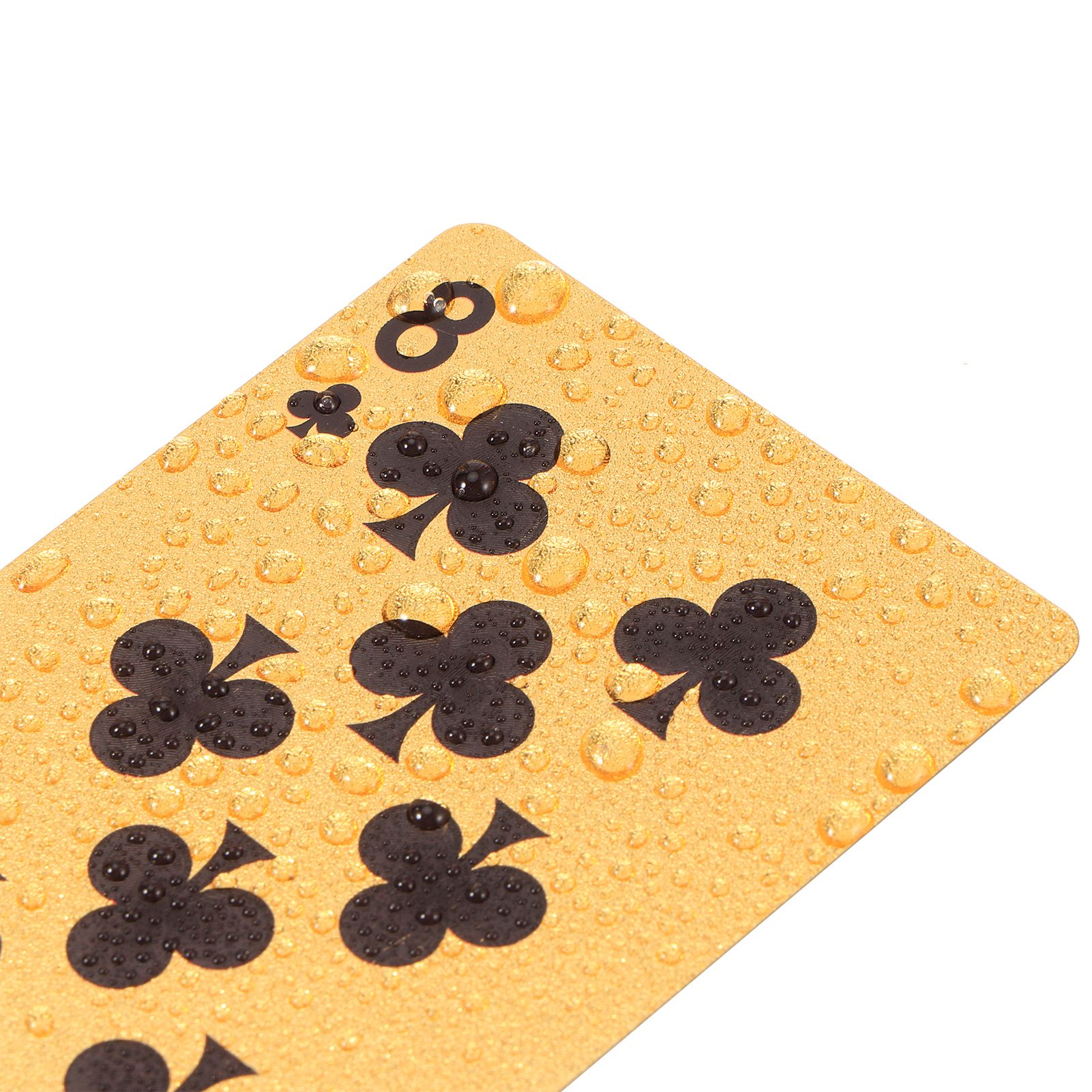Waterproof Plastic Cards Set with Gold Foil Table Games for Party Beach view 11