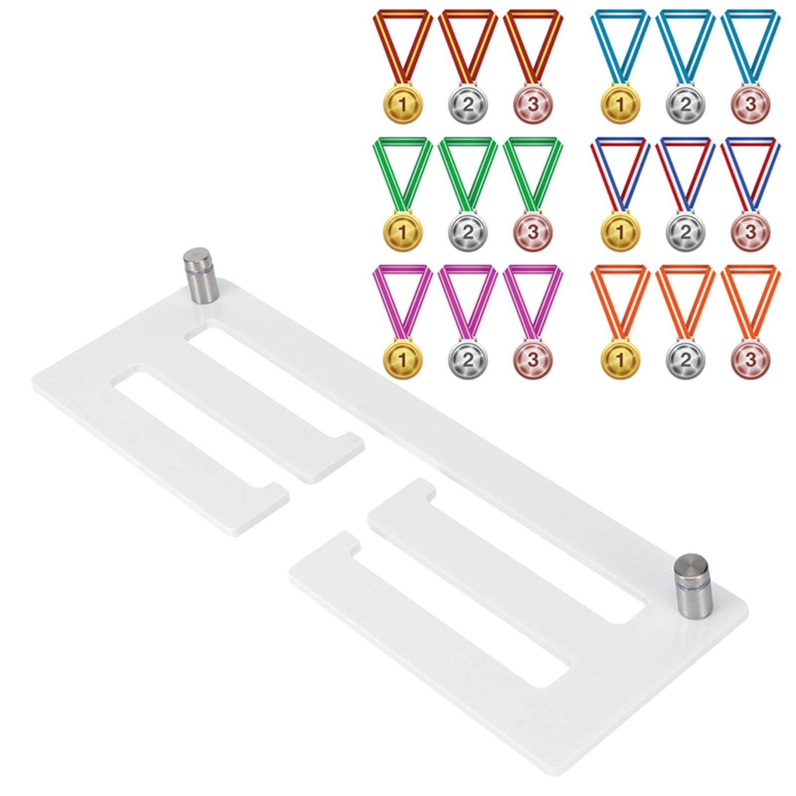 Medal Display Hanger Acrylic Prize Medal Wall Holder Display Rack for Hanging view 12