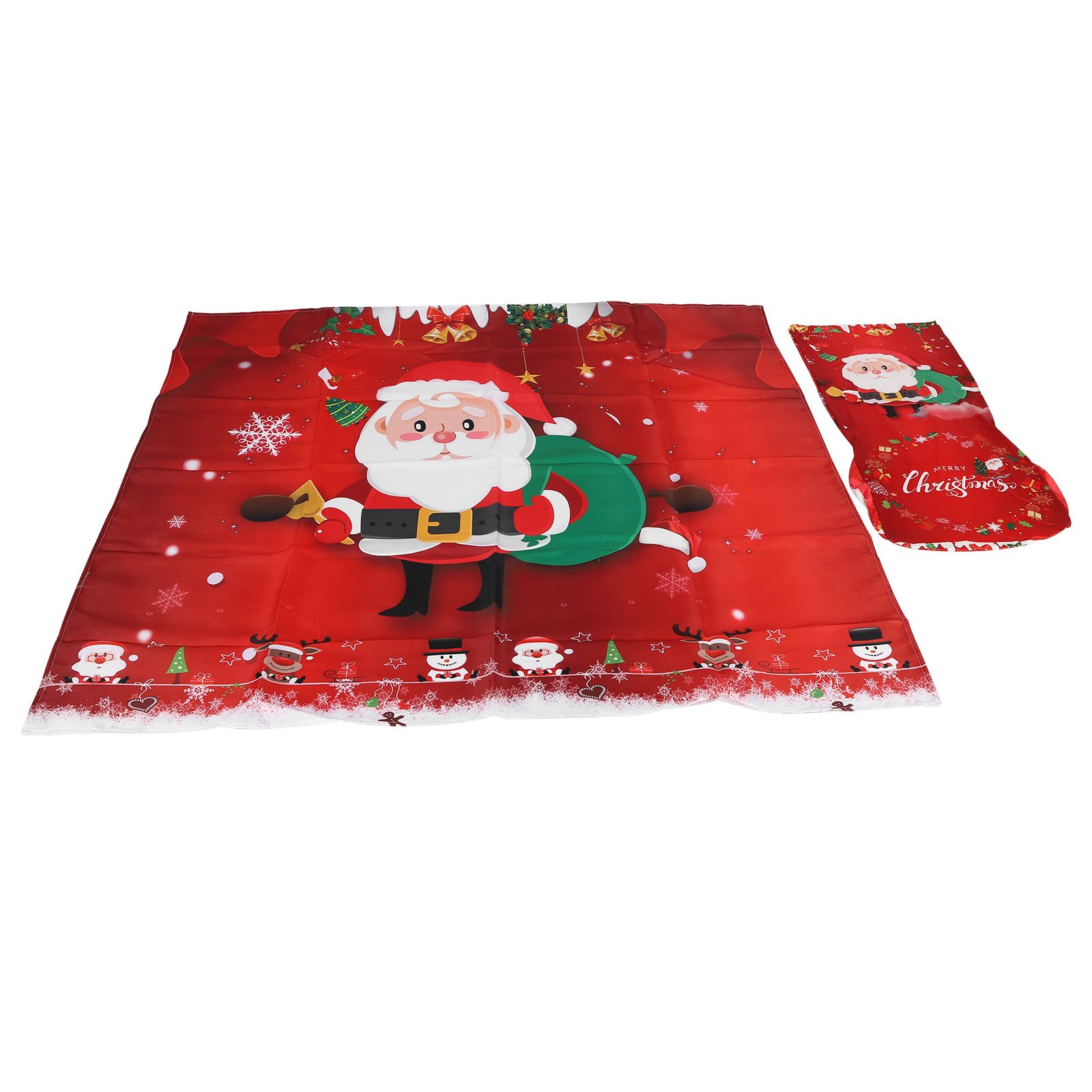 Christmas Tablecloth Chair Covers Set for Home Kitchen Dining Room Festive view 3
