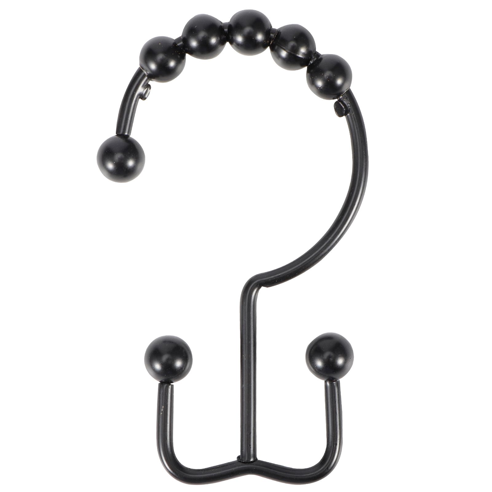 12Pcs Multipurpose 8 Beads Double Glide Hanging Hook Bathroom Shower Curtain view 11