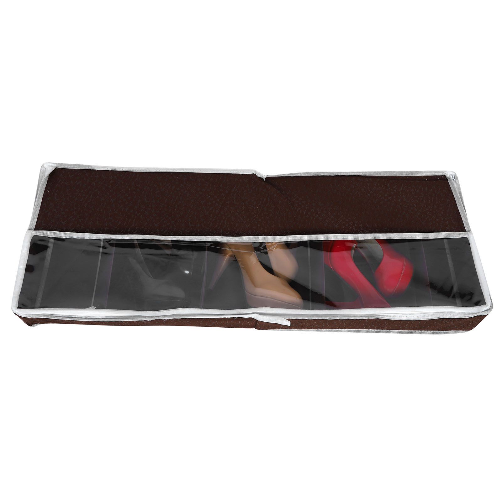 Waterproof Shoes Storage Box with Zipper PVC Cover Shoe Organizer Boxes view 8