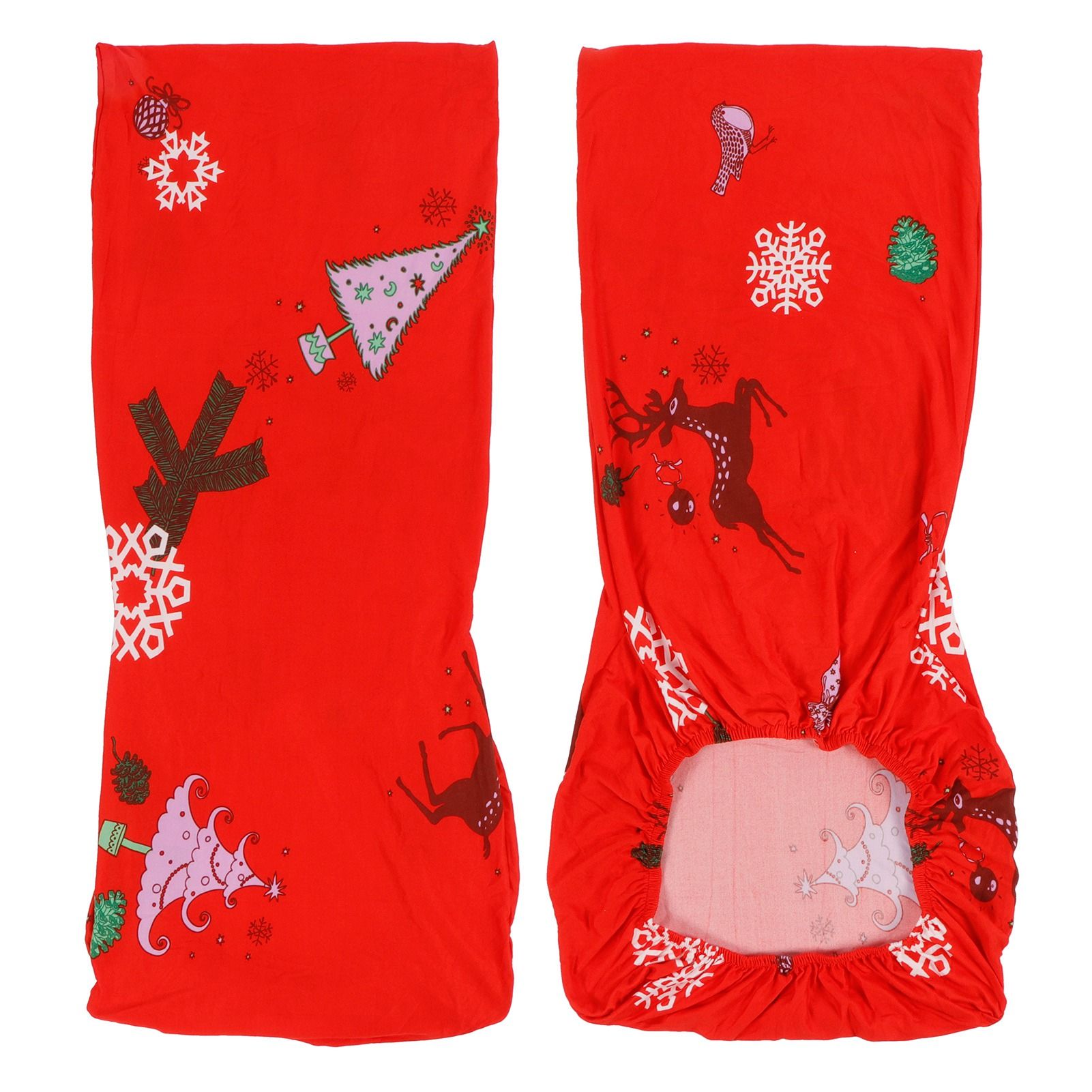 Christmas Chair Cover Dining Chair Protecting Slipcover Elastic Chair Cover view 7