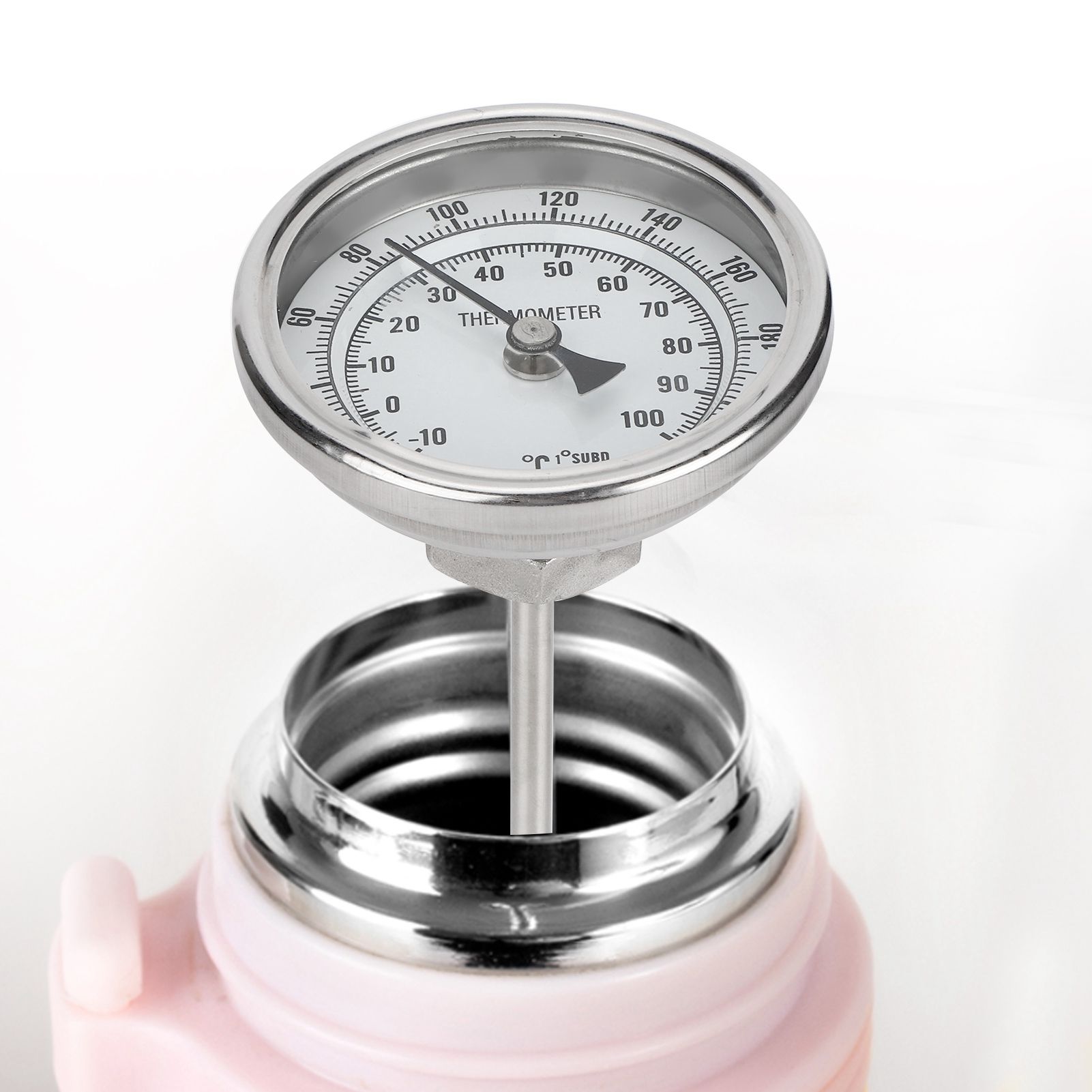 1/2 NPT Thread Stainless Steel Dial Thermometer Homebrew Kettle Thermometer view 10
