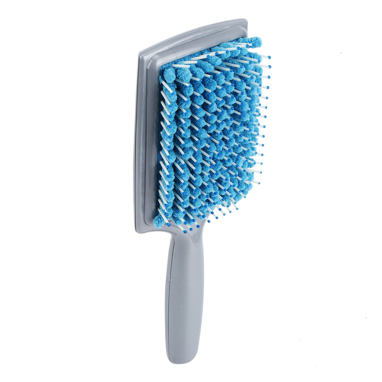Hair Drying Comb Blue Absorbent Anti Dandruff Anti Radiation Hair Paddle Brushes view 3