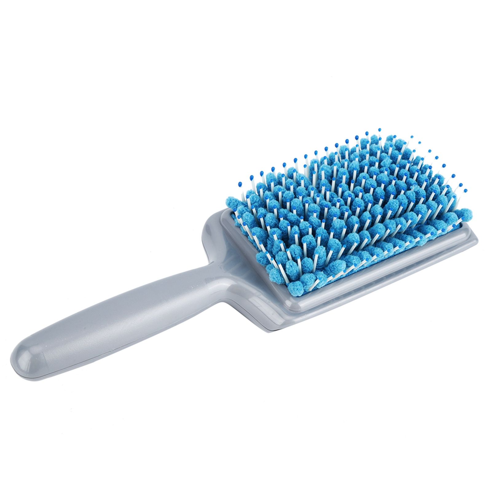 Hair Drying Comb Blue Absorbent Anti Dandruff Anti Radiation Hair Paddle Brushes view 4