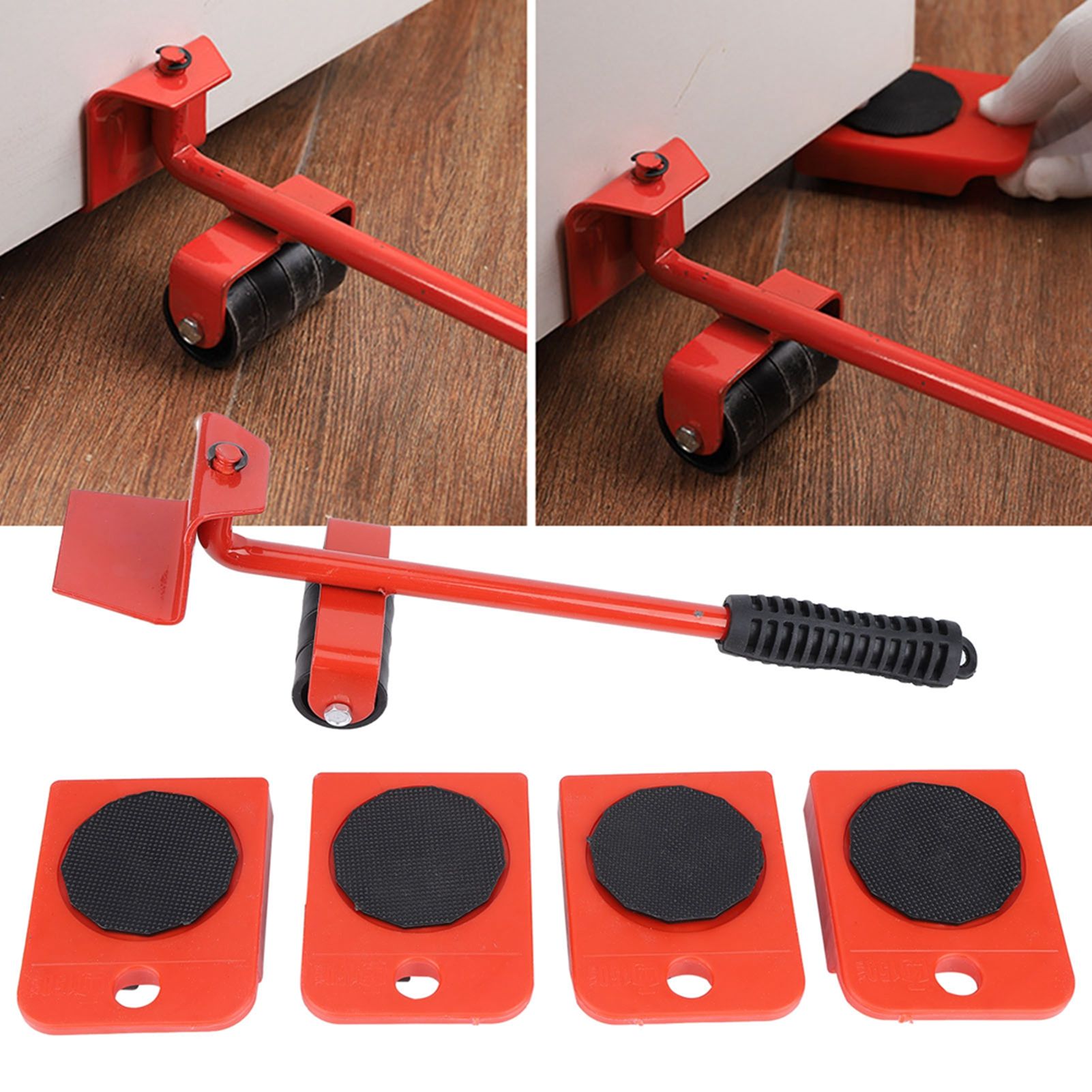 Furniture Mover Lifter Easy Slides Heavy Duty Transport Lifting Roller Tool view 9
