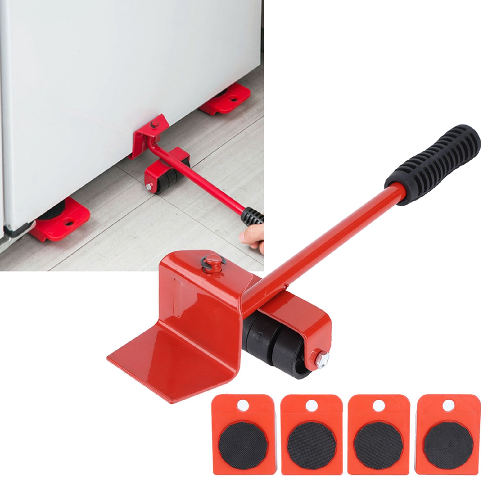 Furniture Mover Lifter Easy Slides Heavy Duty Transport Lifting Roller Tool view 10