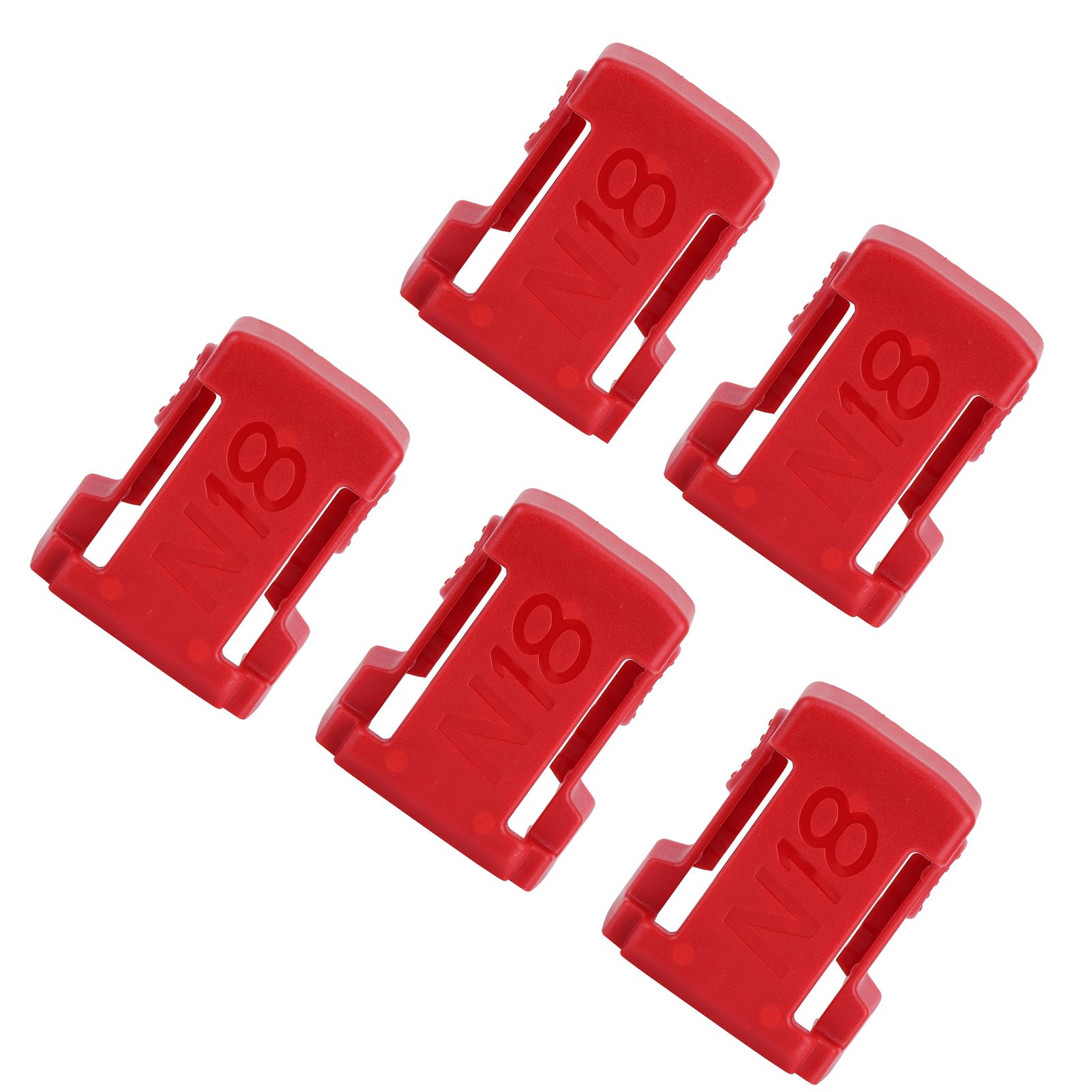 5Pcs Battery Mount Holder Stand Rack Battery Accessories Fit for Milwaukee m18 view 2