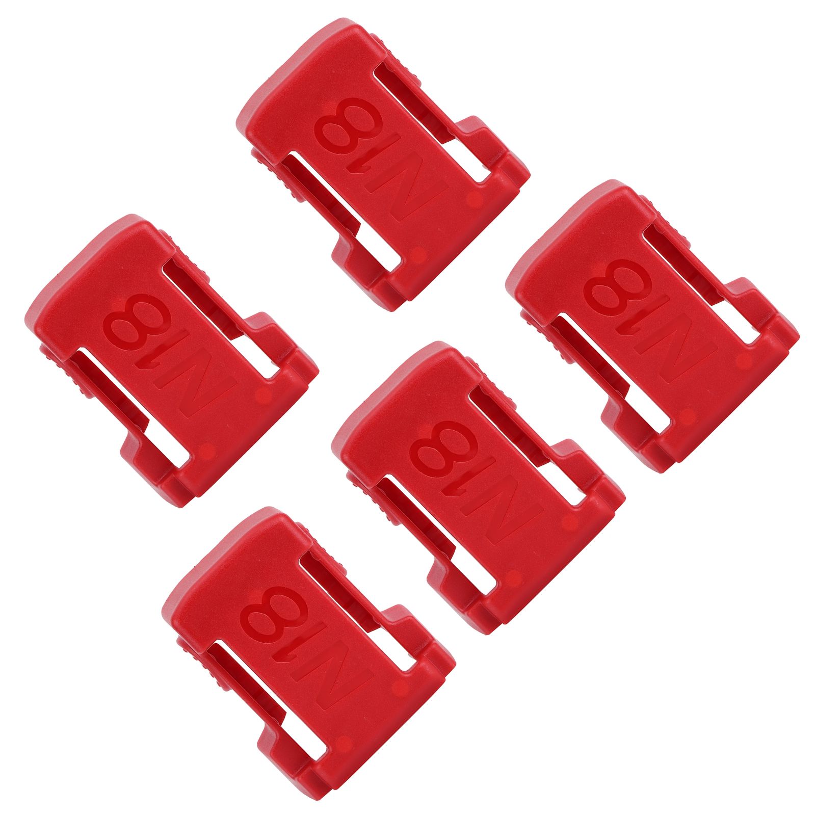5Pcs Battery Mount Holder Stand Rack Battery Accessories Fit for Milwaukee m18 view 3
